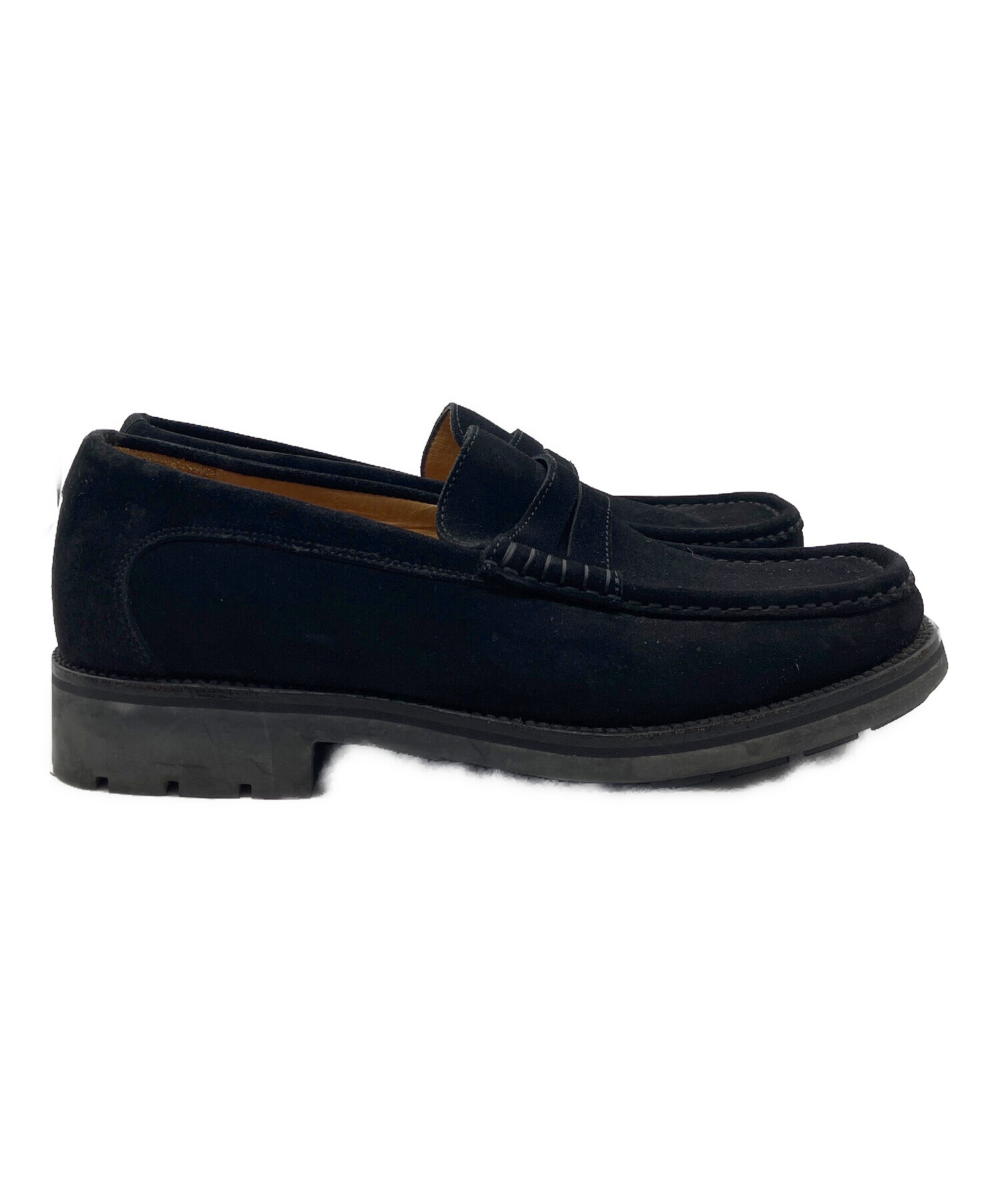 中古・古着通販】BALLY (バリー) スエードコインローファー ブラック 