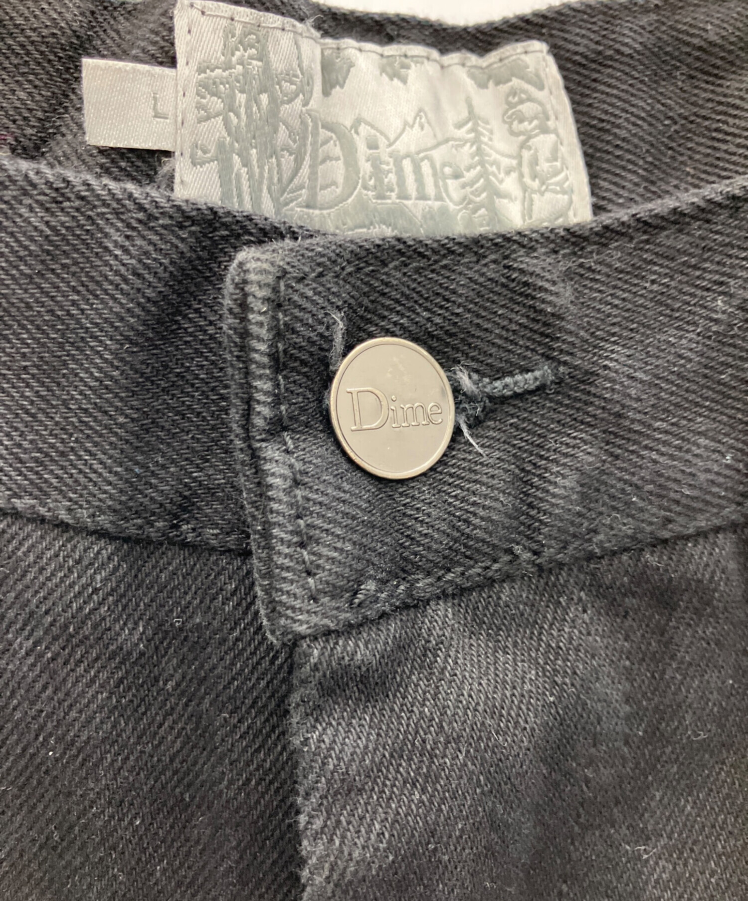 中古・古着通販】Dime (ダイム) デニムパンツ ブラック サイズ:L 