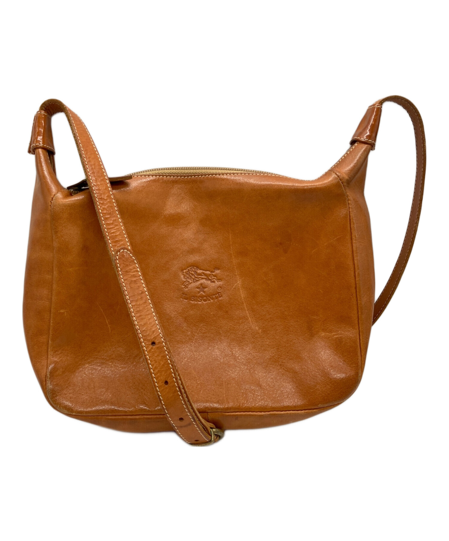 IL BISONTE ブラウン ショルダーバッグ新品