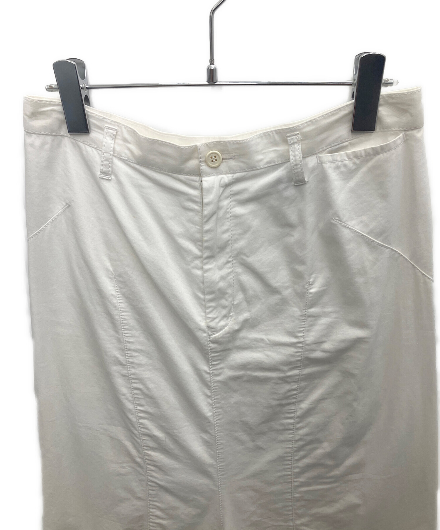 COMME des GARÇONS ホワイト サルエルパンツ 中古・古着通販】COMME des GARCONS HOMME PLUS (コムデギャルソンオム