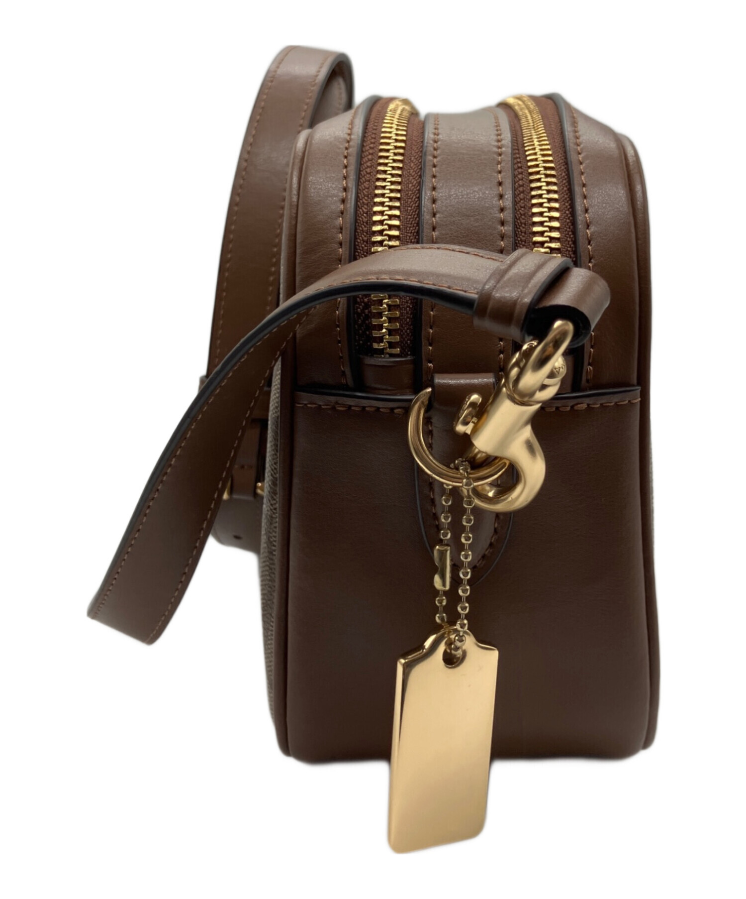 中古・古着通販】COACH (コーチ) ダブルジップショルダーバッグ 