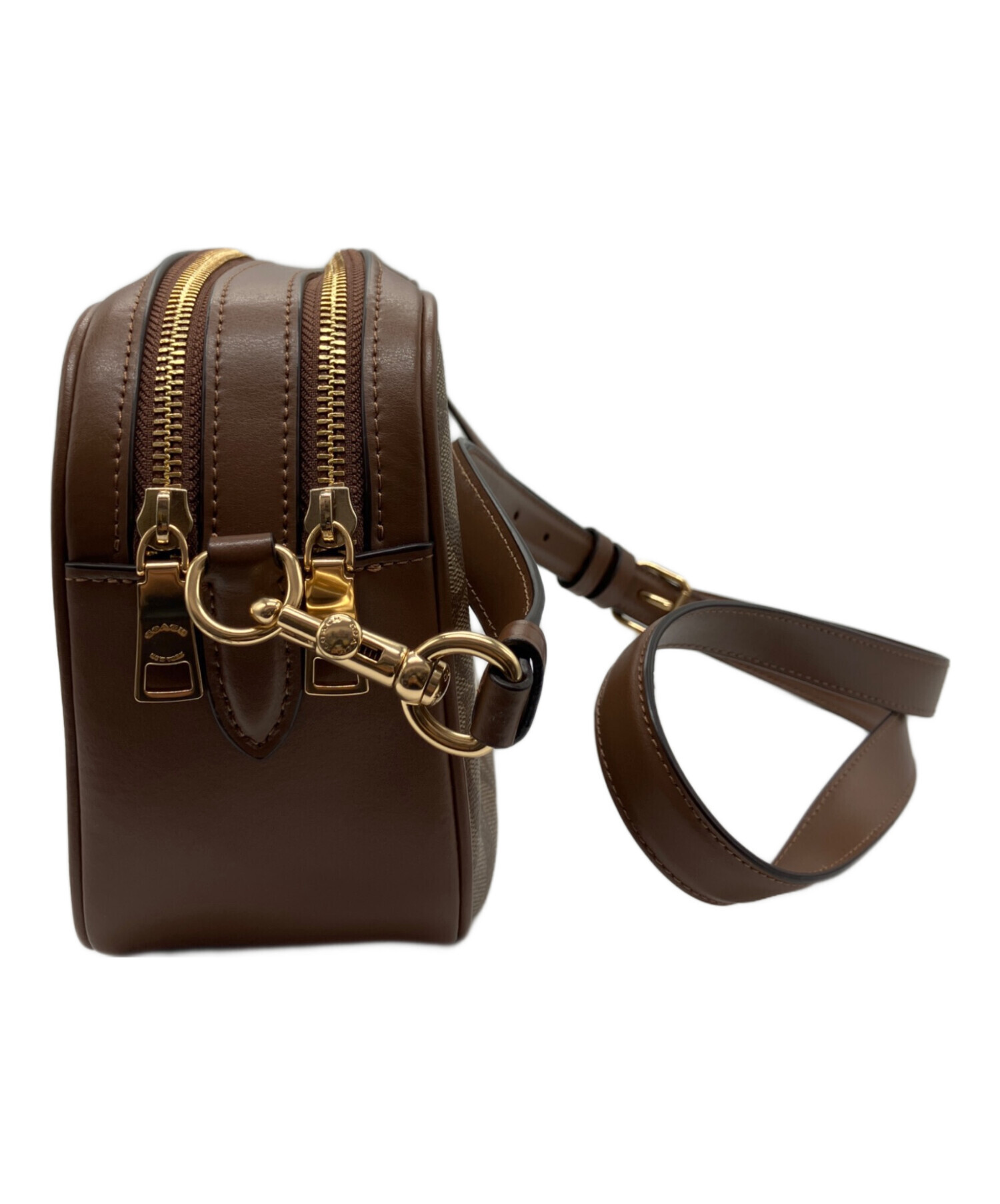 中古・古着通販】COACH (コーチ) ダブルジップショルダーバッグ 
