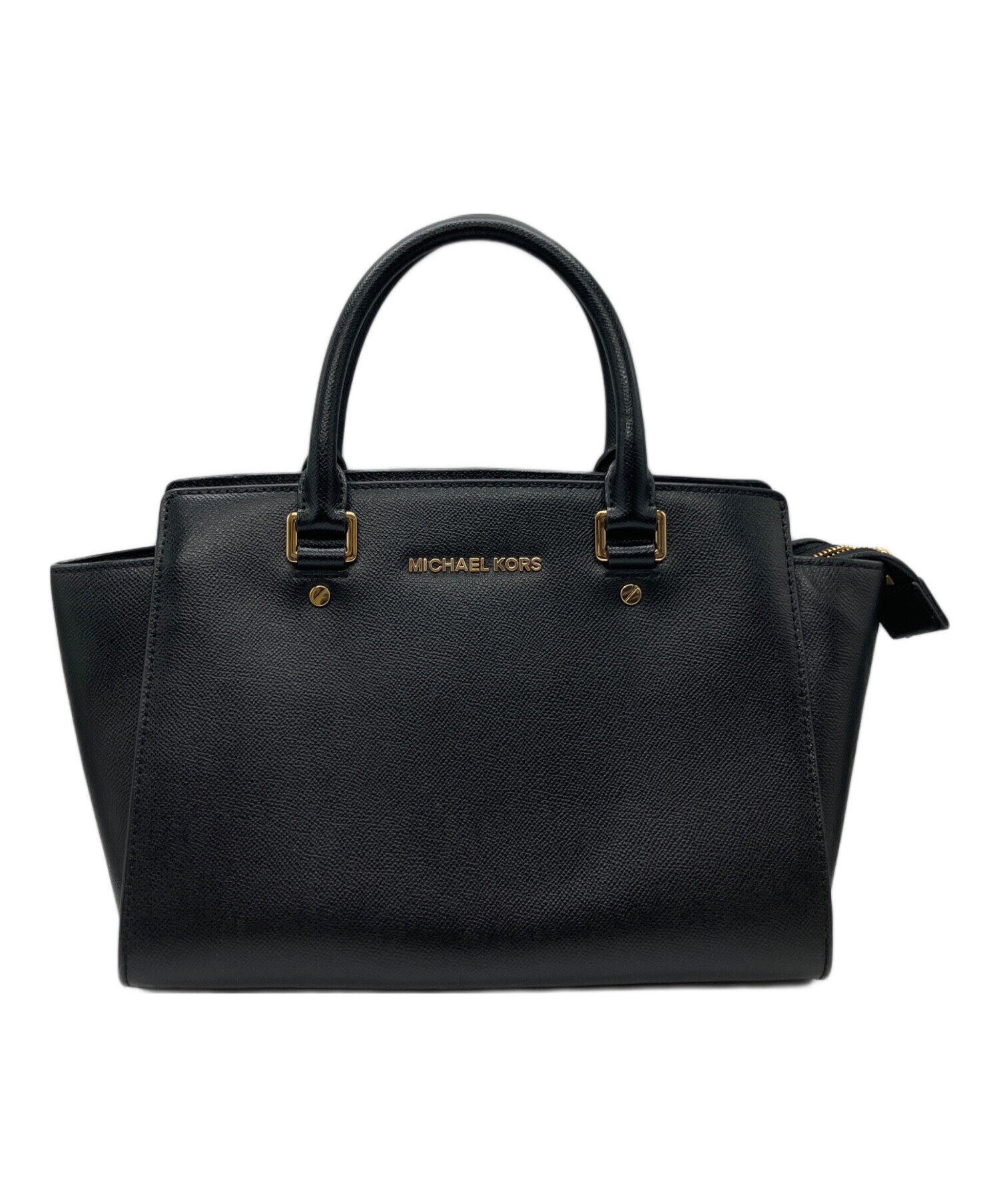 マイケルコース Michael Kors  ロゴ  ハンドバッグ レザー レディース  中古 中古・古着通販】MICHAEL KORS (マイケル・コース) ハンドバッグ