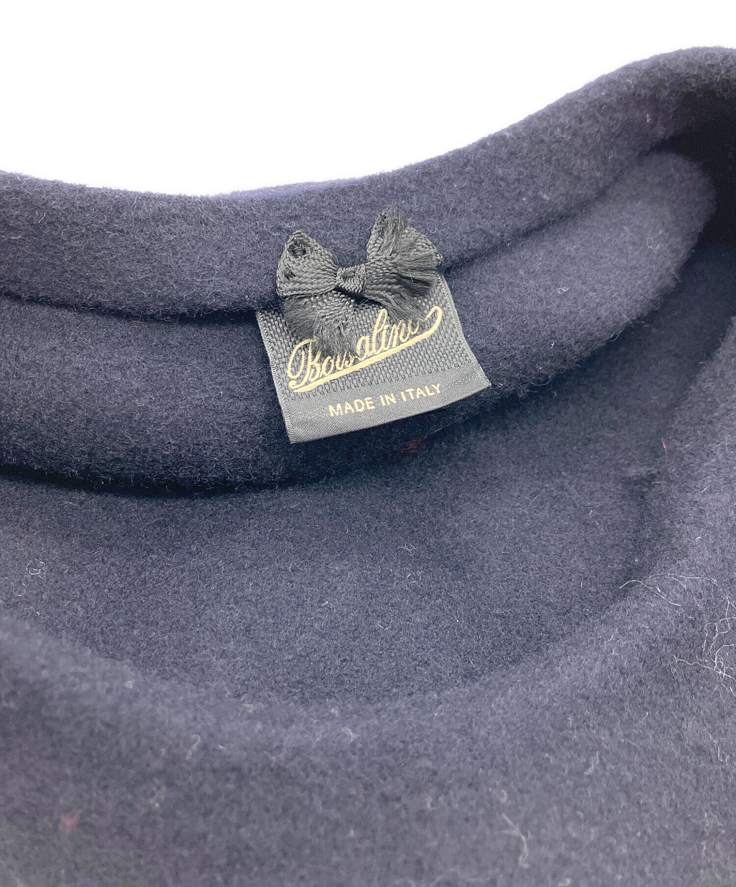 中古・古着通販】BORSALINO (ボルサリーノ) ベレー帽 ネイビー 中古・古着通販】BORSALINO (ボルサリーノ) ベレー帽 ネイビー