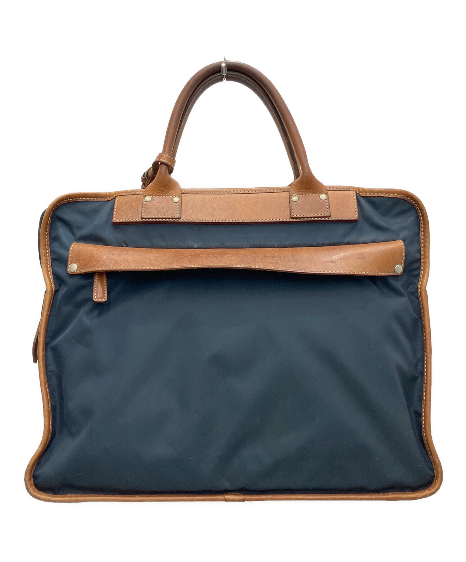 ✨美品✨ フェリージ Felisi ビジネスバッグ ネイビー×ブラウン 中古・古着通販】Felisi (フェリージ) ビジネスバッグ ネイビー