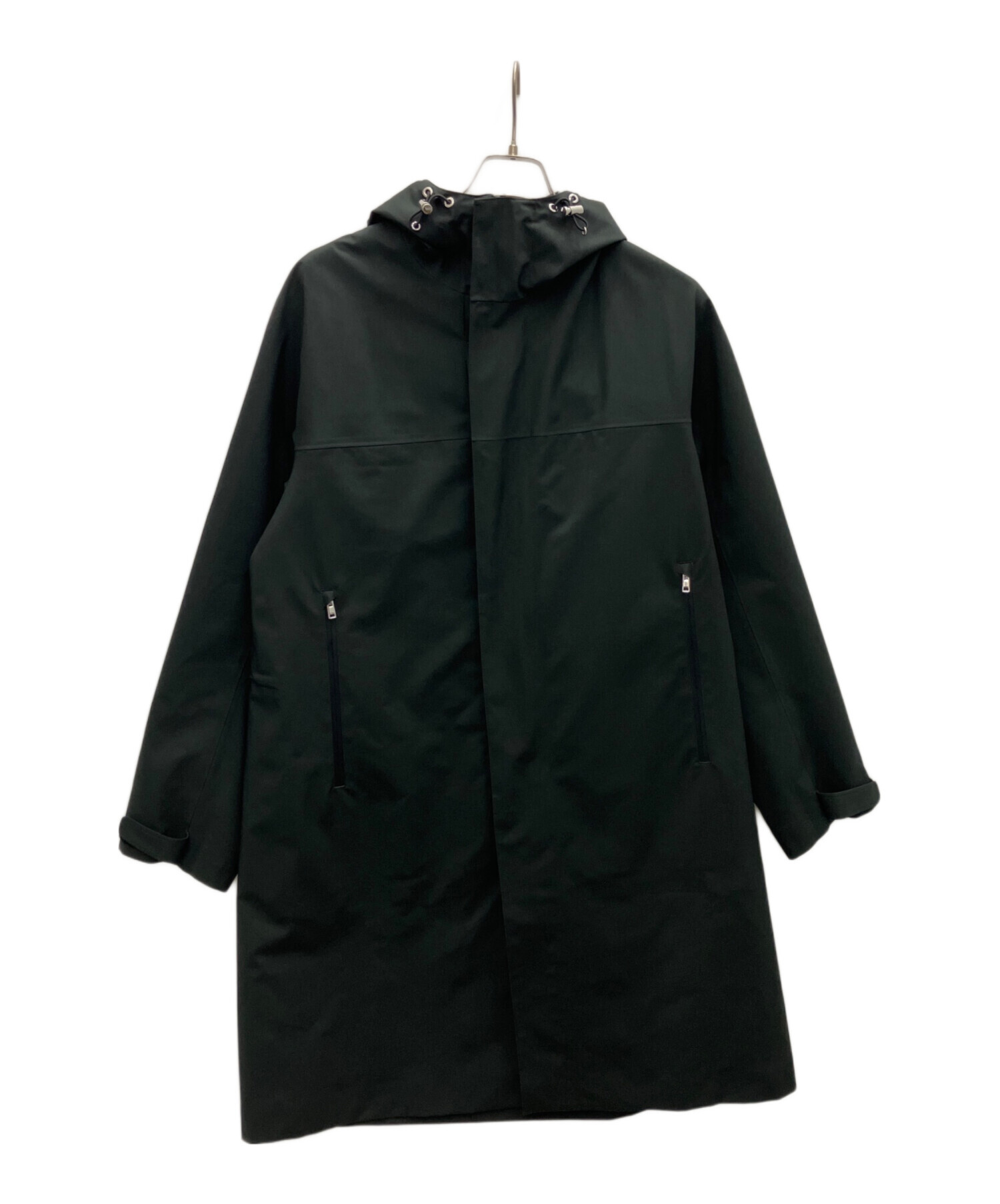 中古・古着通販】theory (セオリー) フーデッドコート ブラック サイズ 