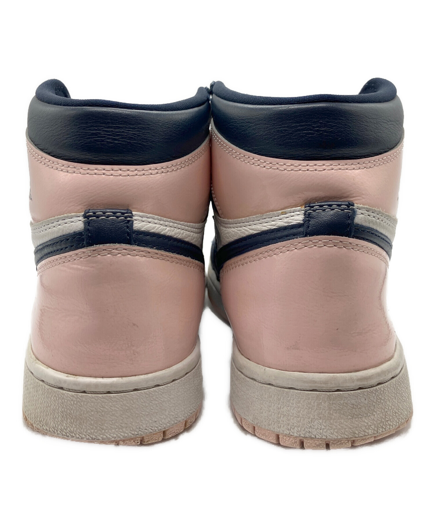 中古・古着通販】NIKE (ナイキ) ハイカットスニーカー ネイビー×ピンク