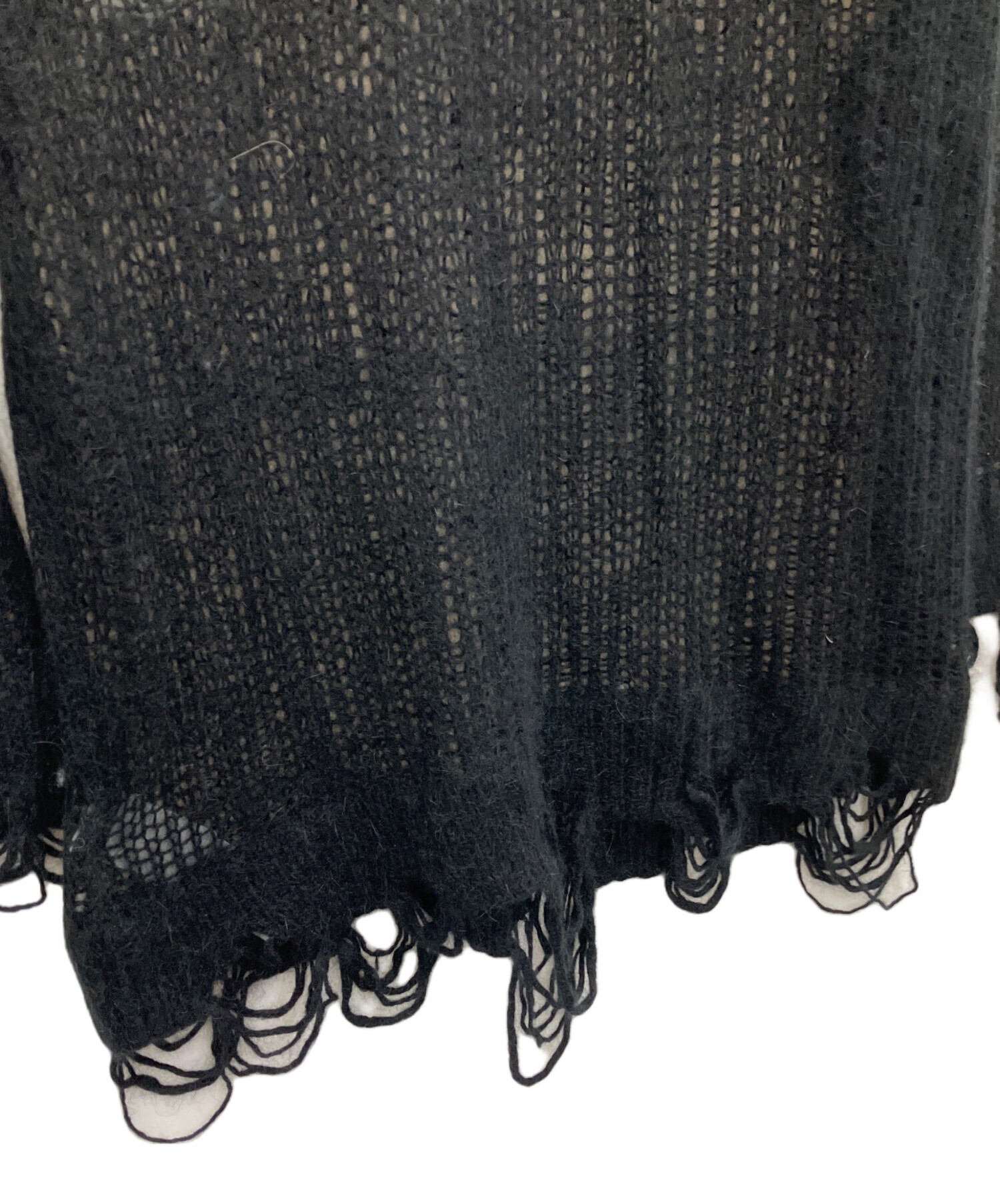 中古・古着通販】DIESEL (ディーゼル) 薄手ニット ブラック サイズ:XS 