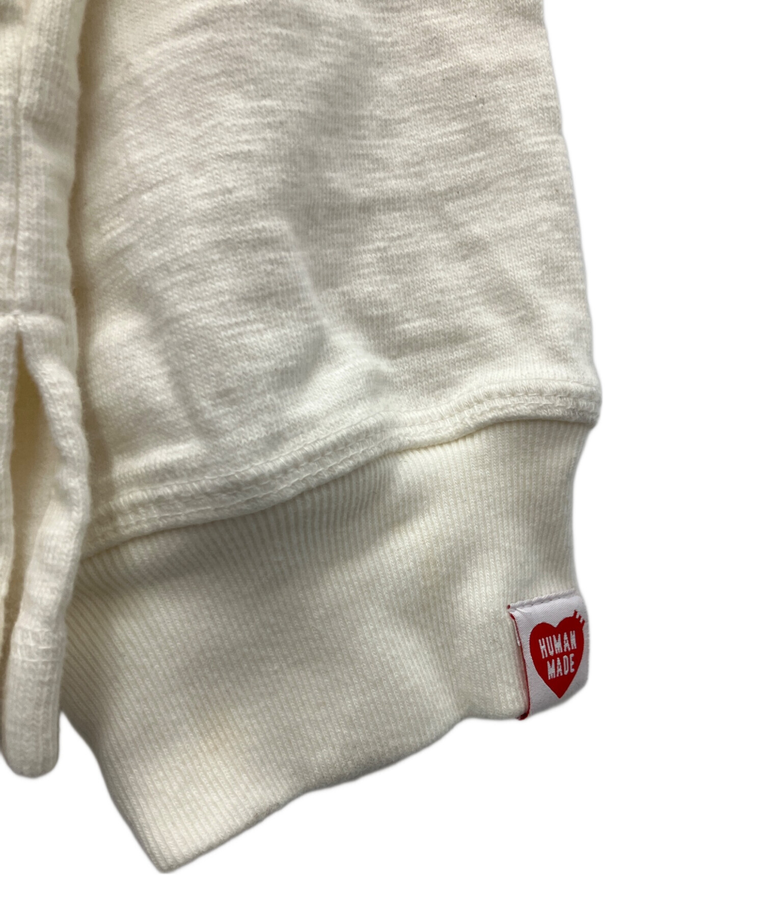 HUMAN MADE ホワイト長袖カットソー美品です 中古・古着通販】HUMAN MADE (ヒューマンメイド) ヘンリーネック