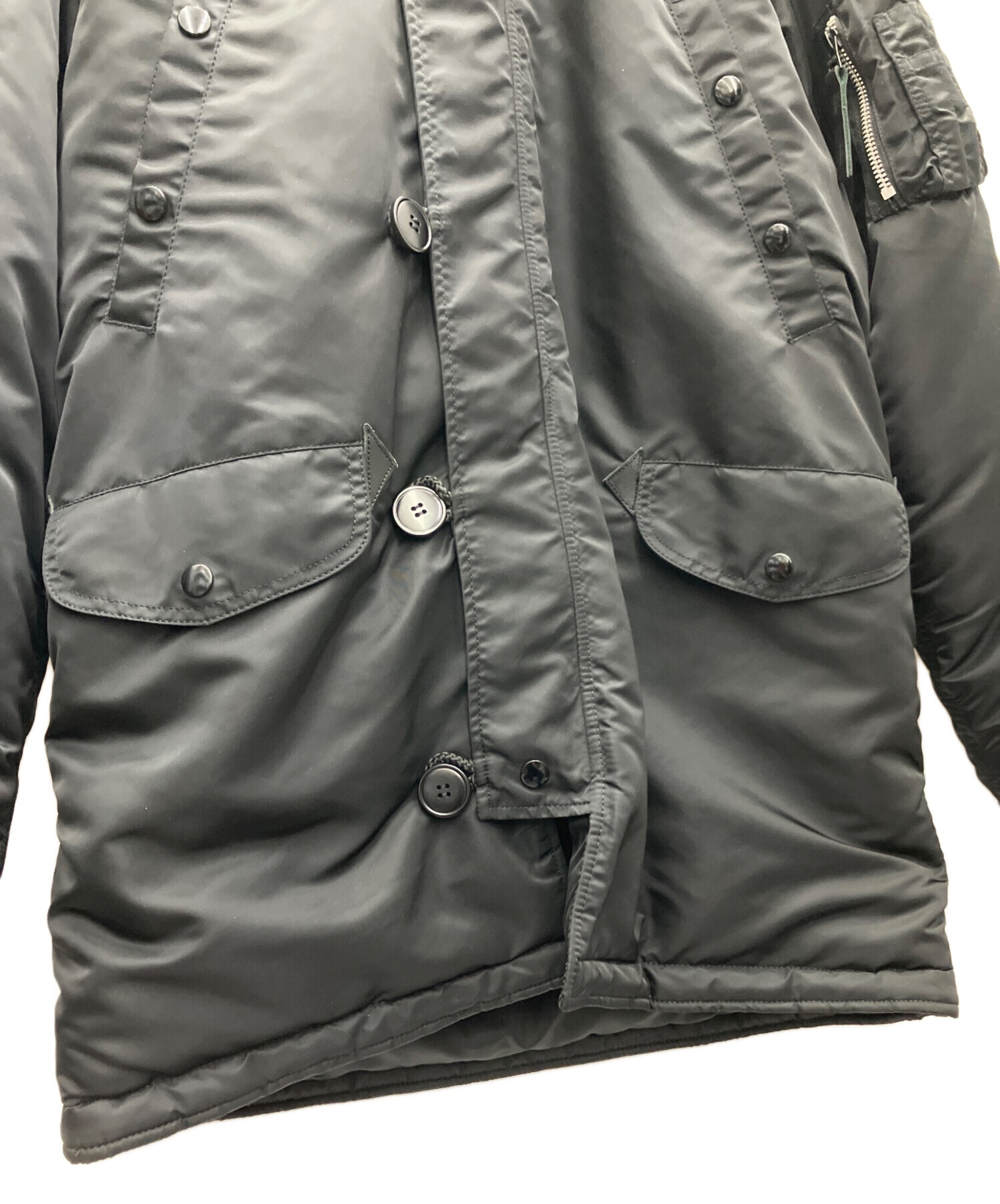 中古・古着通販】ALPHA (アルファ) N-3Bタイプコート ブラック