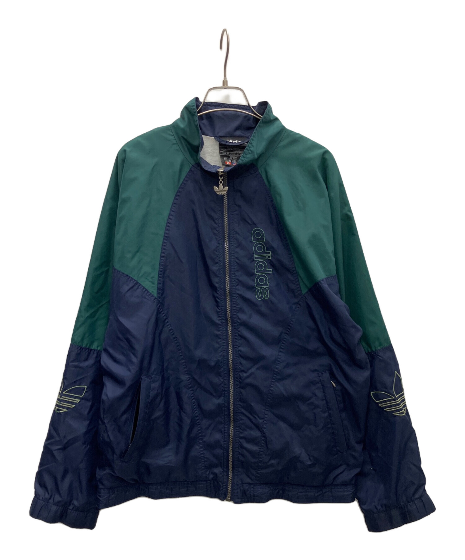 中古・古着通販】adidas (アディダス) ナイロンジャケット ネイビー