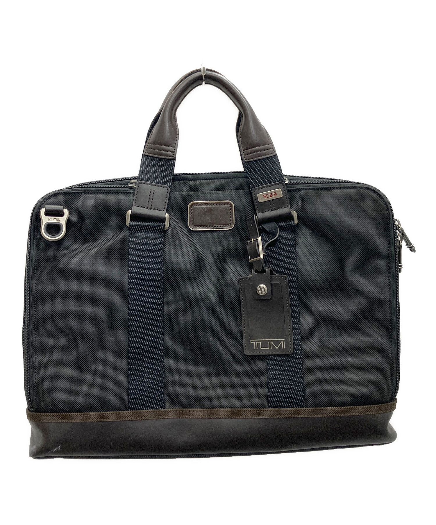 中古・古着通販】TUMI (トゥミ) ブリーフケース ブラック×ブラウン