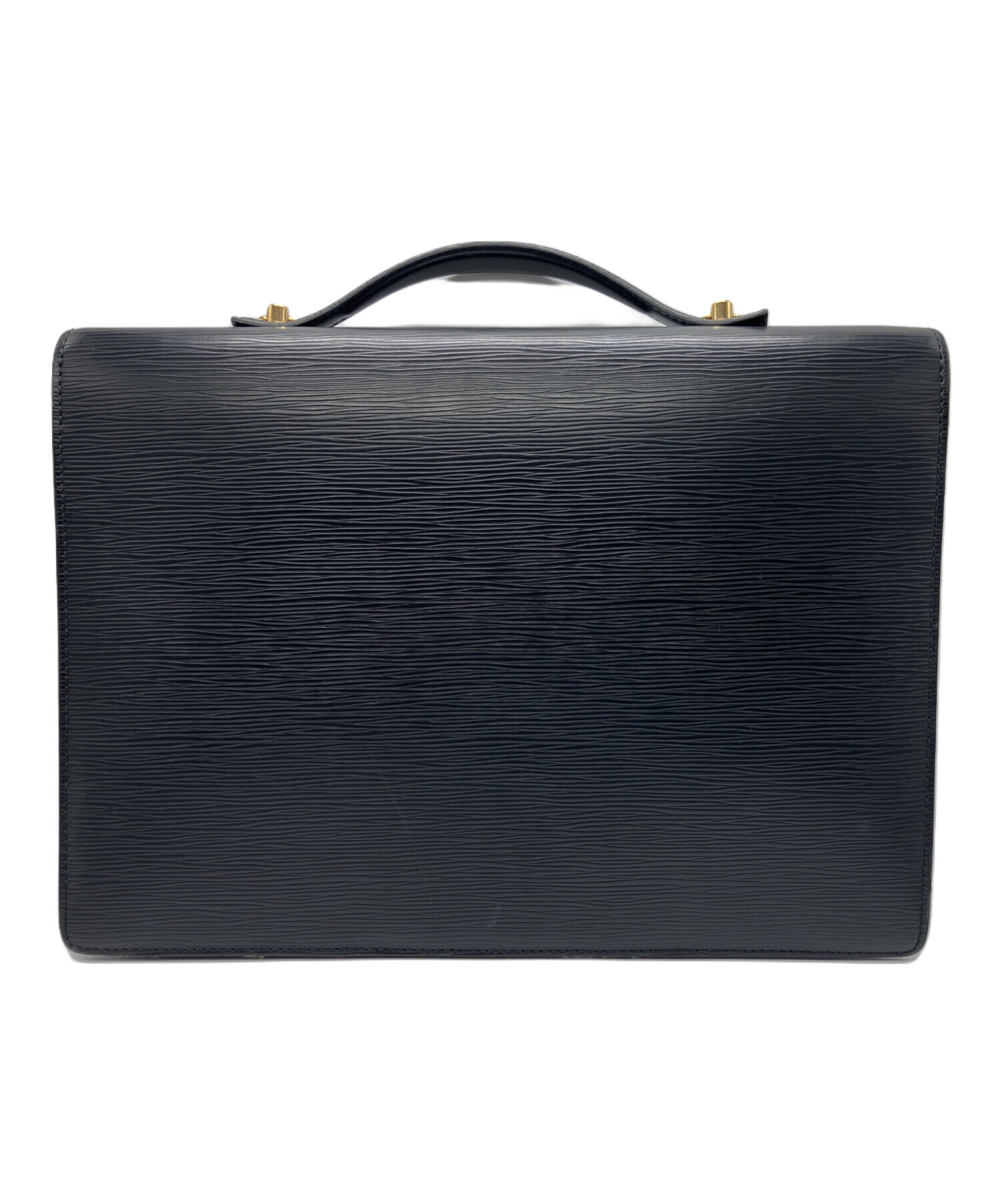 【良品】ヴィトン セルヴィエット アンバサダー ビジネスバッグ 黒 BD16 中古・古着通販】LOUIS VUITTON (ルイ ヴィトン) セルヴィエット