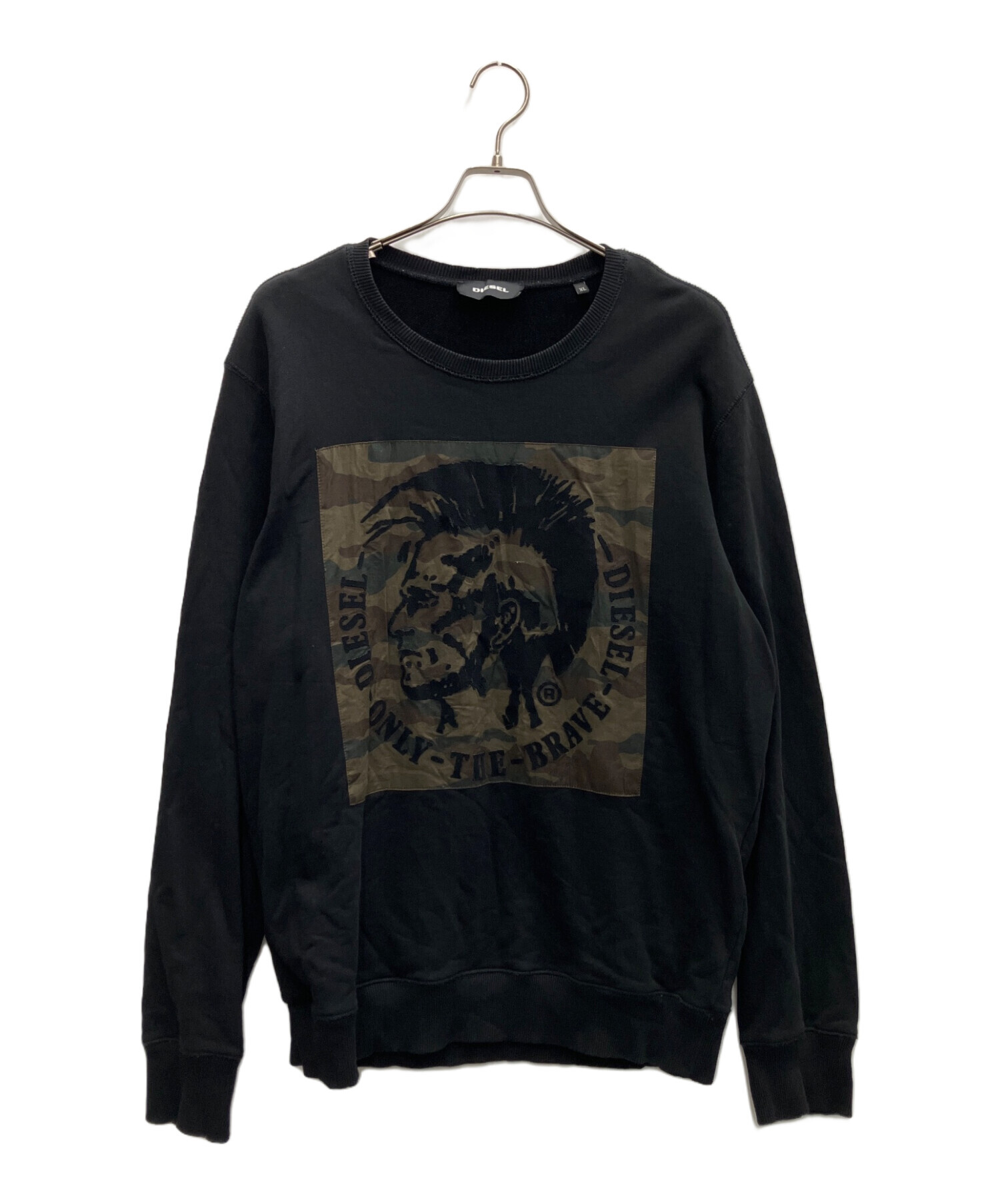 中古・古着通販】DIESEL (ディーゼル) スウェット ブラック サイズ:XL 