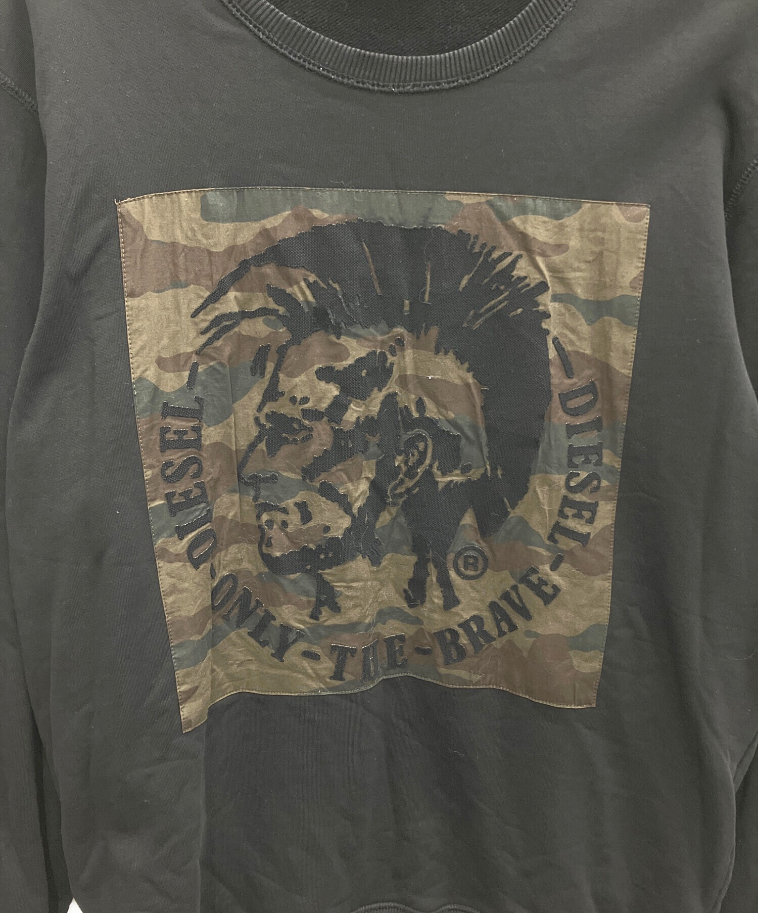 中古・古着通販】DIESEL (ディーゼル) スウェット ブラック サイズ:XL 