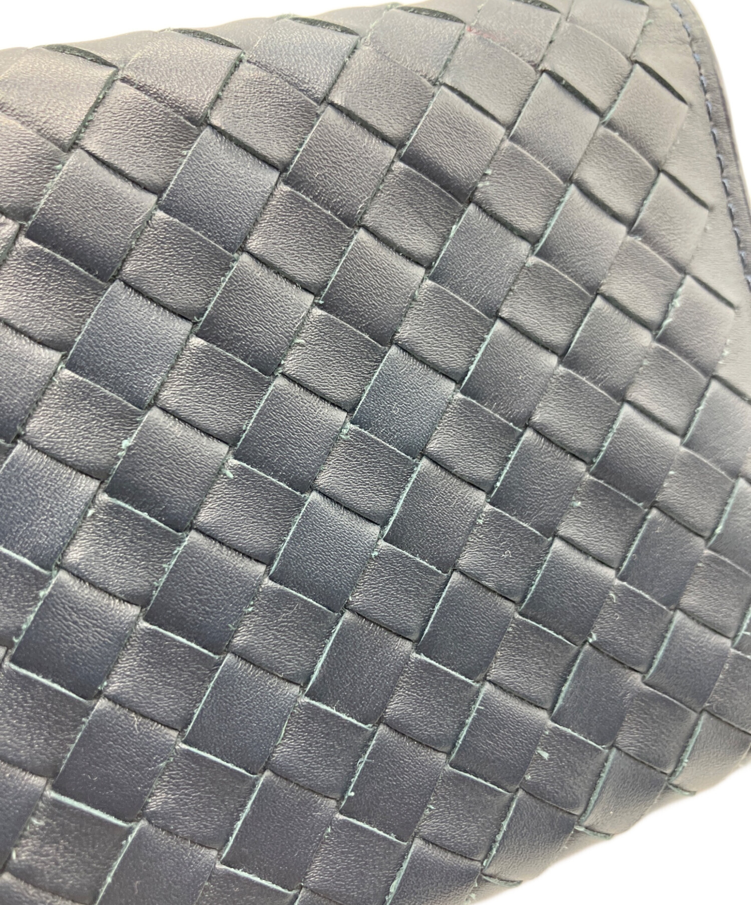 中古品　ボッテガヴェネタ　長財布　ネイビー BOTTEGA VENETA ボッテガヴェネタ 財布 レディース 長財布