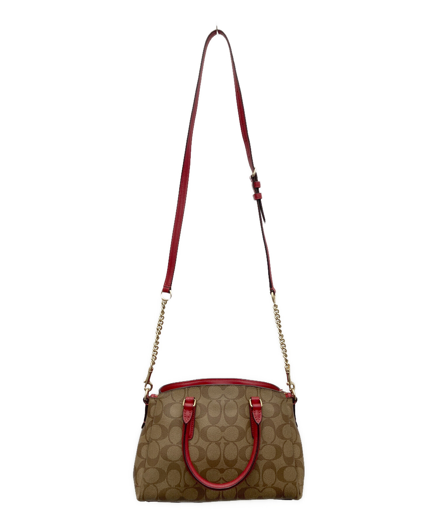 ＜COACH＞コーチバッグ ショルダーバッグ 中古・古着通販】COACH (コーチ) 2WAYショルダーバッグ ワイン