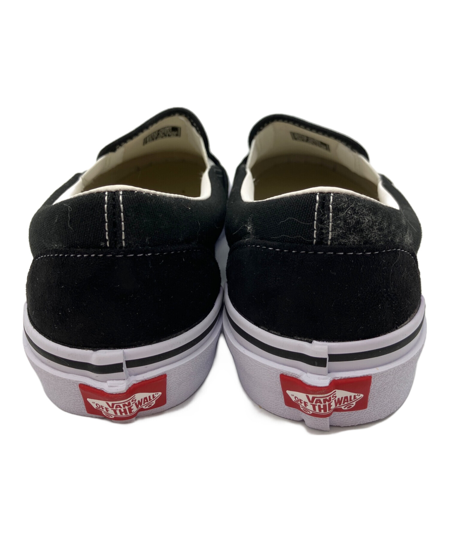中古・古着通販】VANS (バンズ) スリッポン ブラック×ホワイト サイズ