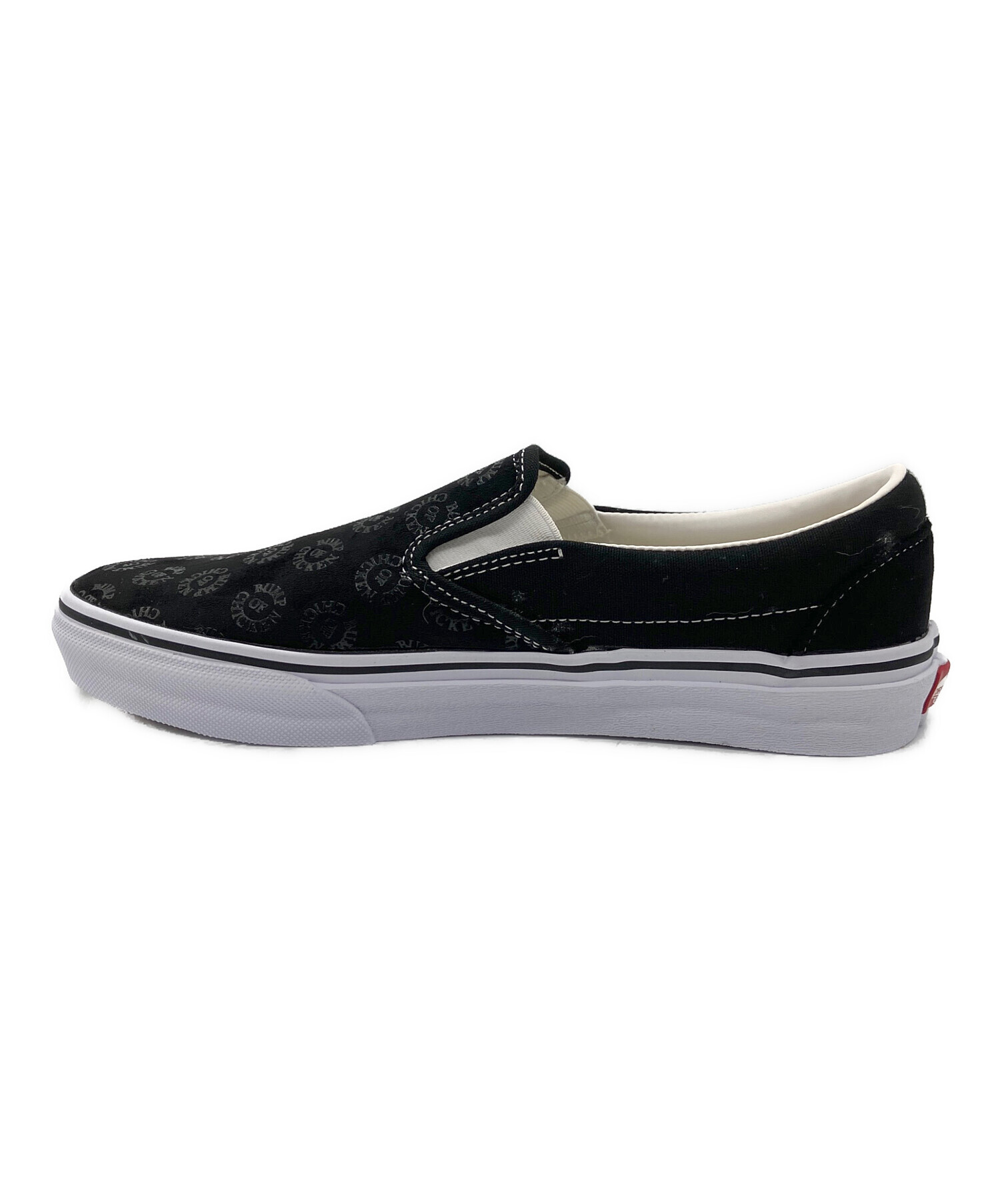 中古・古着通販】VANS (バンズ) スリッポン ブラック×ホワイト サイズ