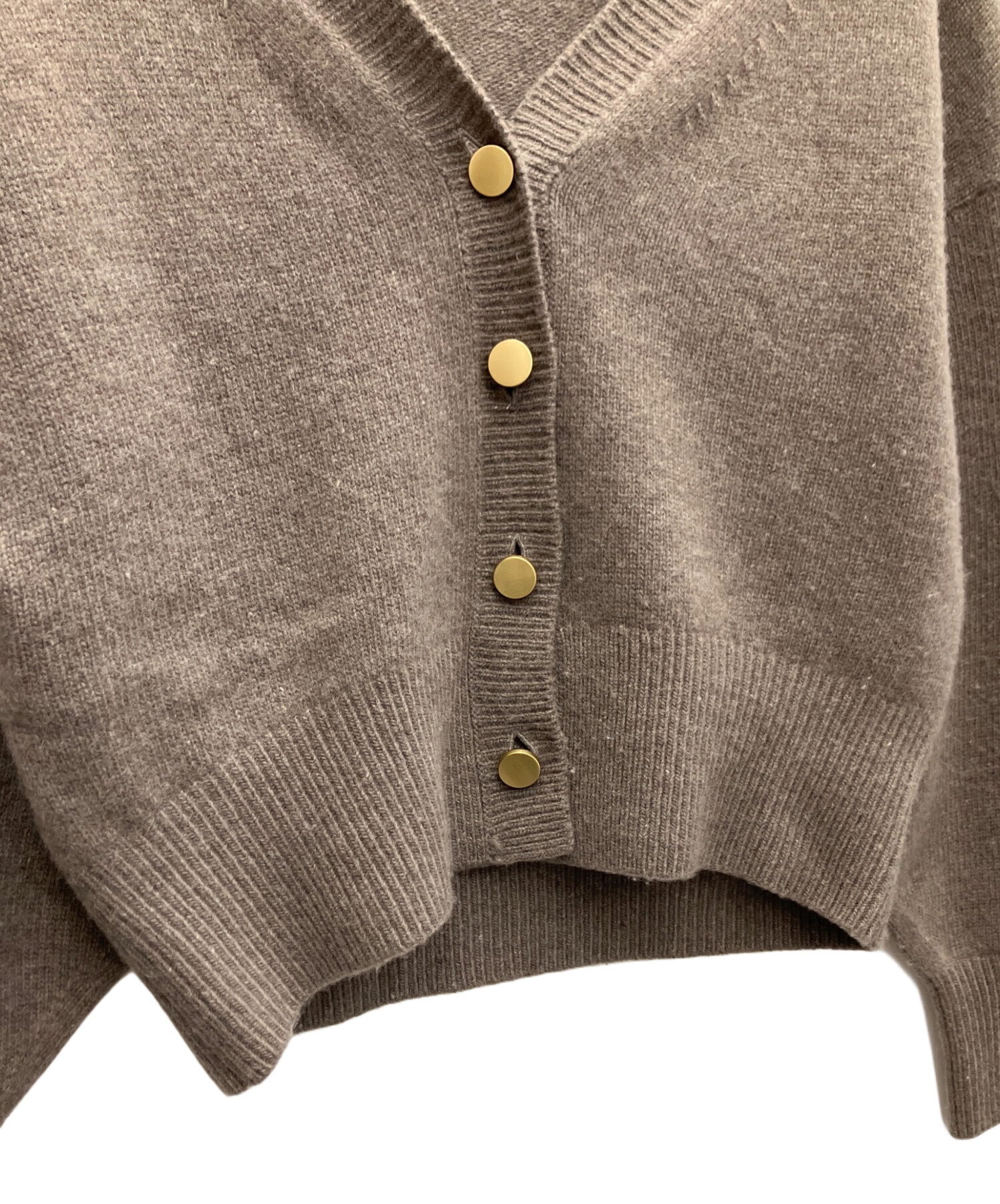 中古・古着通販】Noble (ノーブル) ニットカーディガン ブラウン