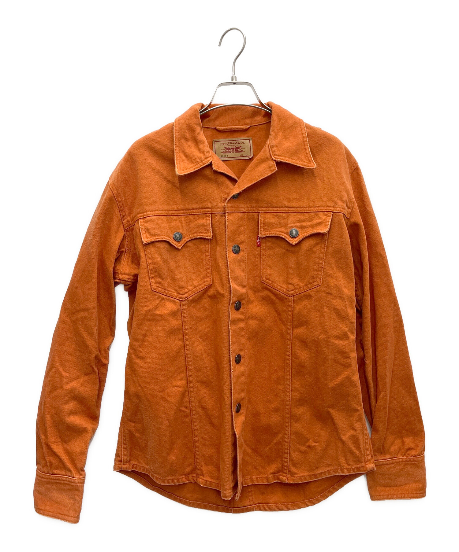 中古・古着通販】LEVI'S (リーバイス) デニムジャケット オレンジ