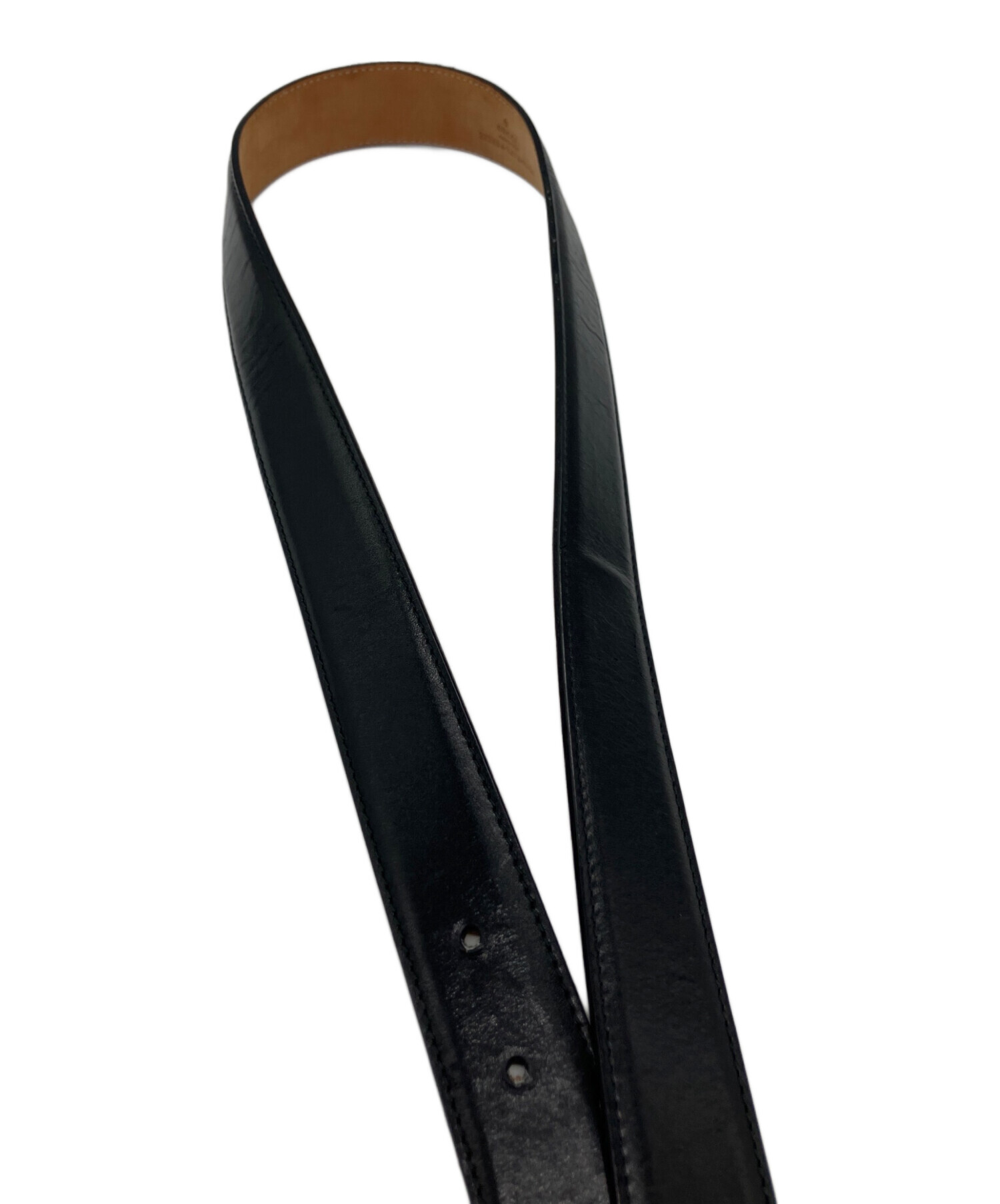 中古・古着通販】GUCCI (グッチ) レザーベルト ブラック｜ブランド