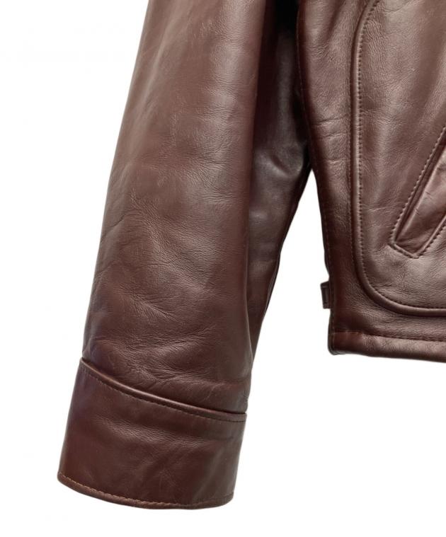 中古・古着通販】Schott (ショット) レザージャケット ブラウン サイズ
