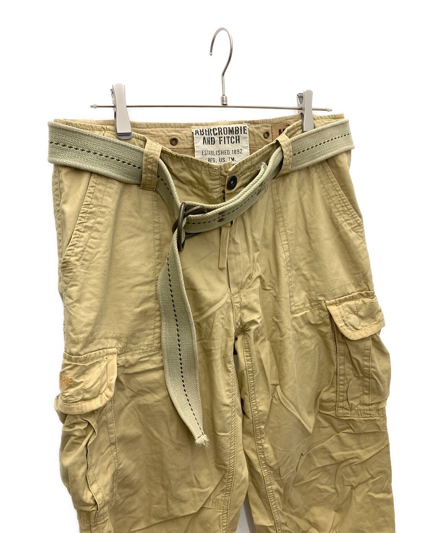 90sTALONAbercrombie & Fitch カーゴパンツ W34 中古・古着通販】Abercrombie & Fitch (アバクロンビー アンド