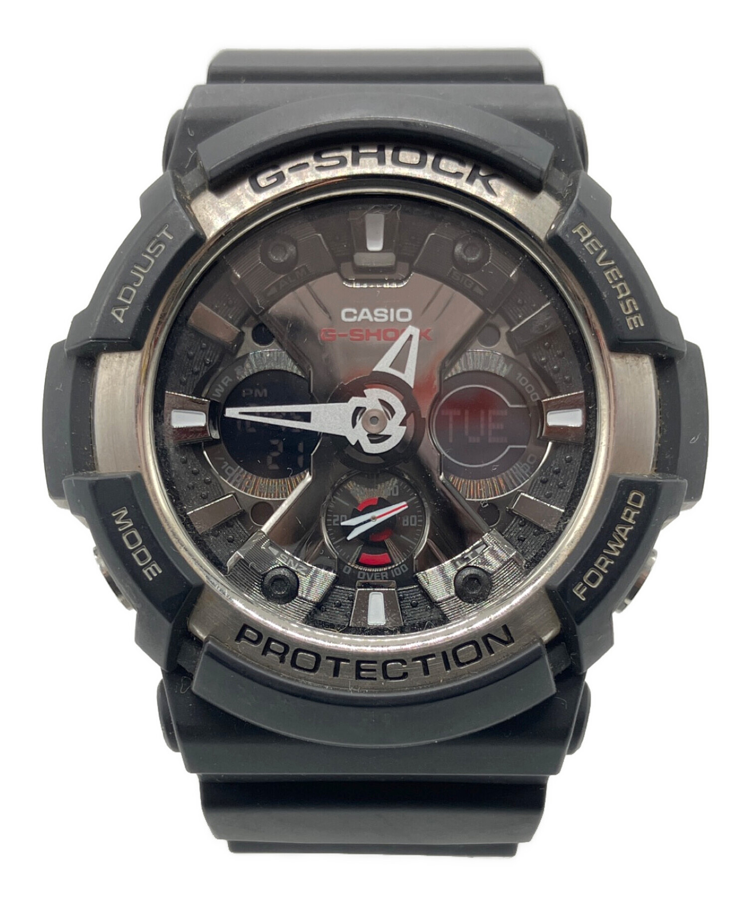 【naobee。希少　美品　稼働品】CASIO デジアナ 中古・古着通販】CASIO (カシオ) デジアナウォッチ ブラック｜ブランド