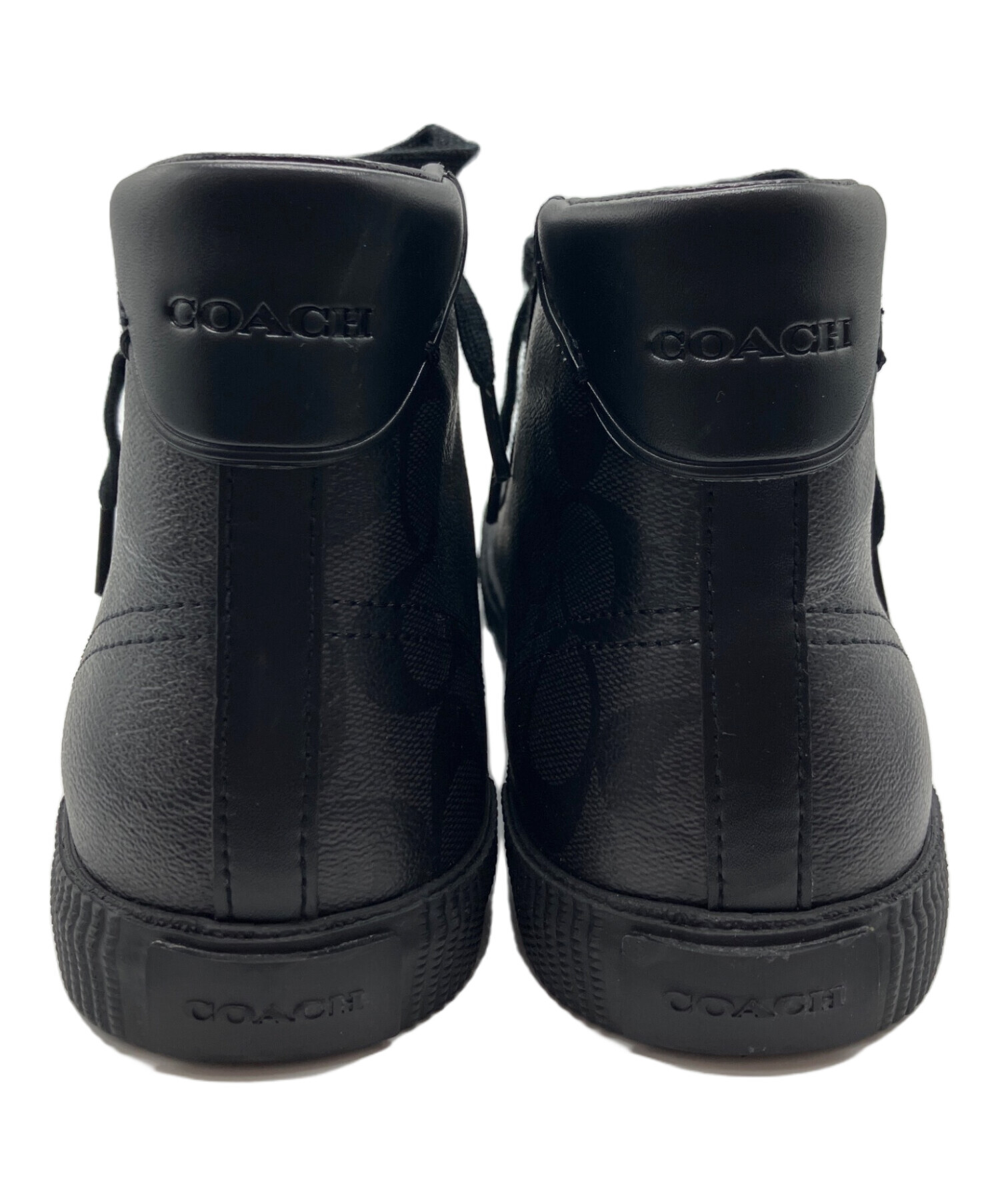 中古・古着通販】COACH (コーチ) ハイカットスニーカー ブラック