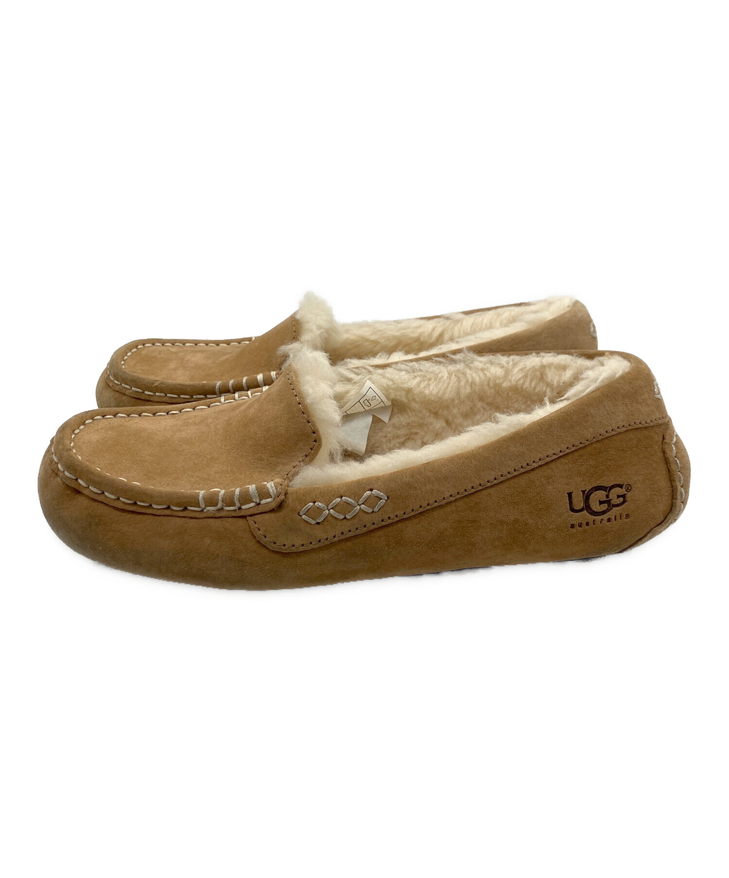 中古・古着通販】UGG (アグ) モカシンローファー ベージュ サイズ:25 