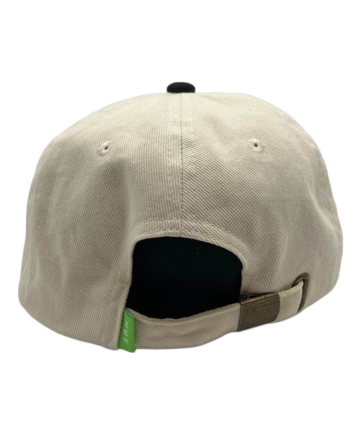 中古・古着通販】HUF (ハフ) キャップ ブラック×アイボリー｜ブランド 