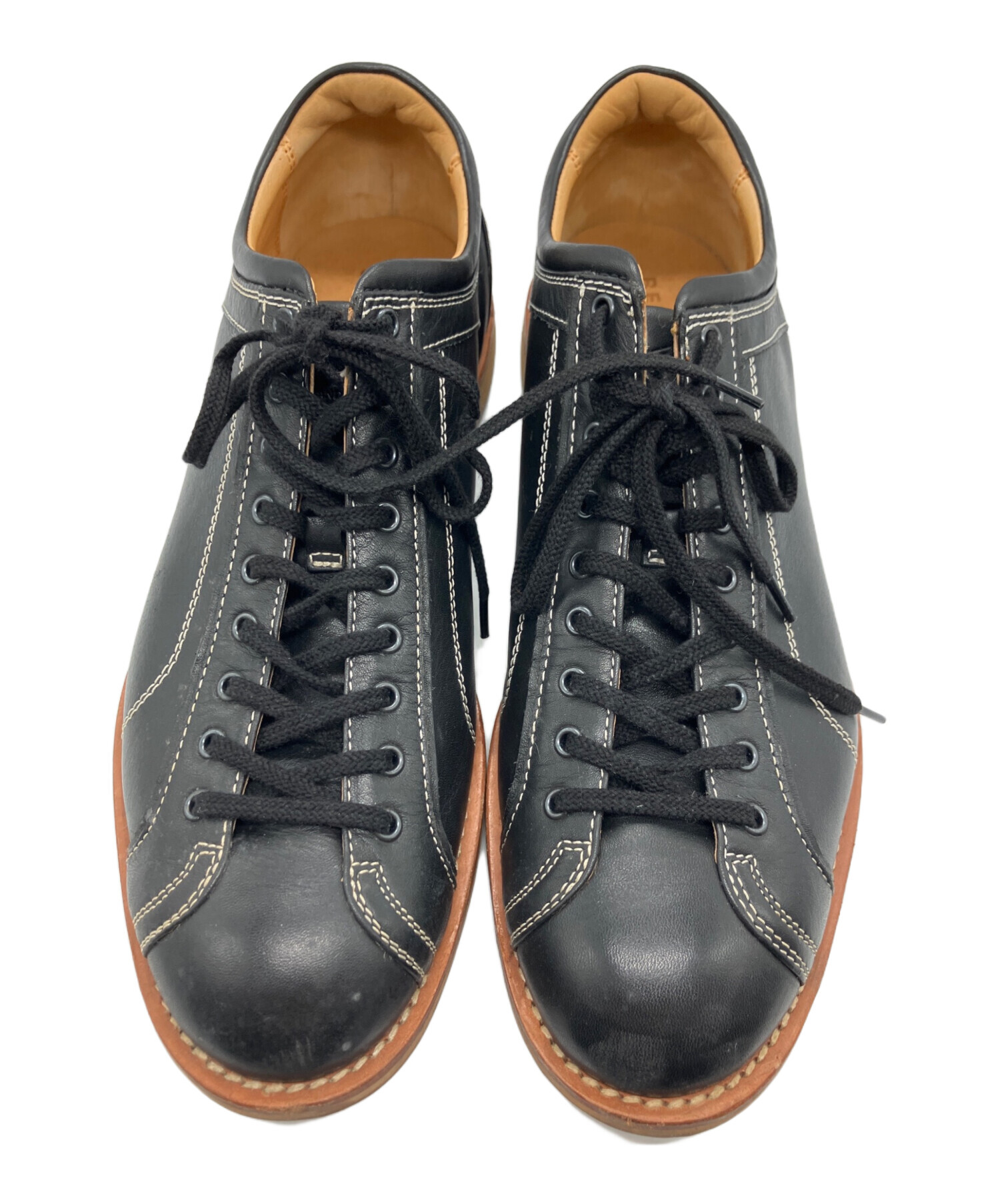 未使用　リーガル　レザースニーカー　　ブラック　26.5 中古・古着通販】REGAL (リーガル) レザースニーカー ブラック サイズ