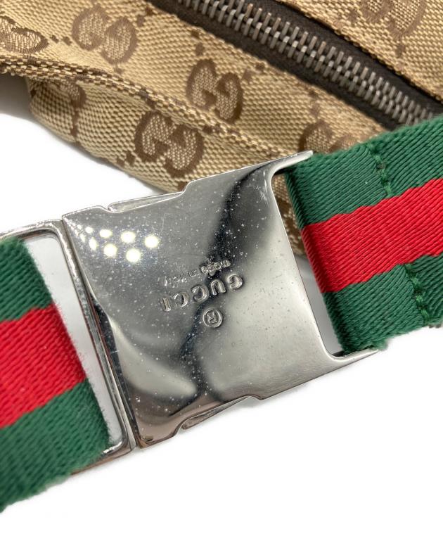 GUCCI GGパターン ウエストポーチ　ベージュ 中古・古着通販】GUCCI (グッチ) ウエストポーチ ベージュ｜ブランド