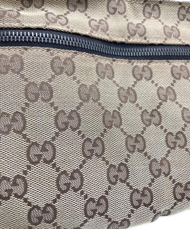 GUCCI GGパターン ウエストポーチ　ベージュ 中古・古着通販】GUCCI (グッチ) ウエストポーチ ベージュ｜ブランド
