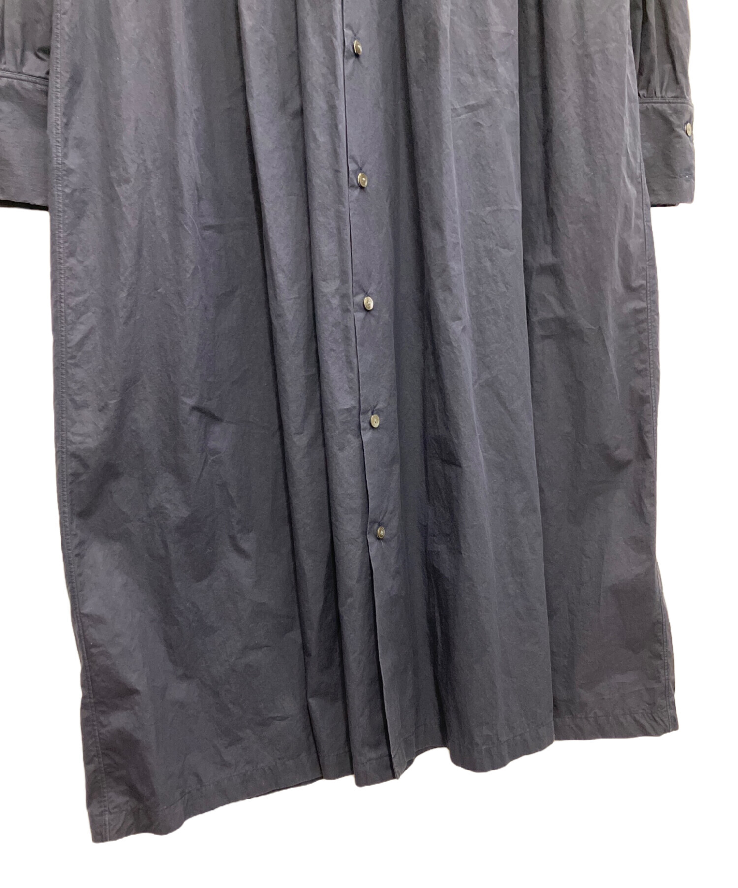 中古・古着通販】HAVERSACK (ハバーサック) 長袖ワンピース ネイビー
