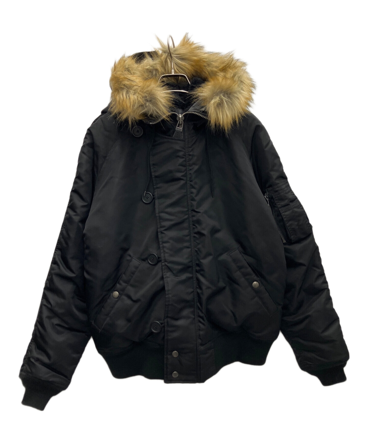 【超人気】希少XL アヴィレックス N-2B フライトジャケット ブラック即完売 中古・古着通販】AVIREX (アヴィレックス) N-2Bジャケット ブラック