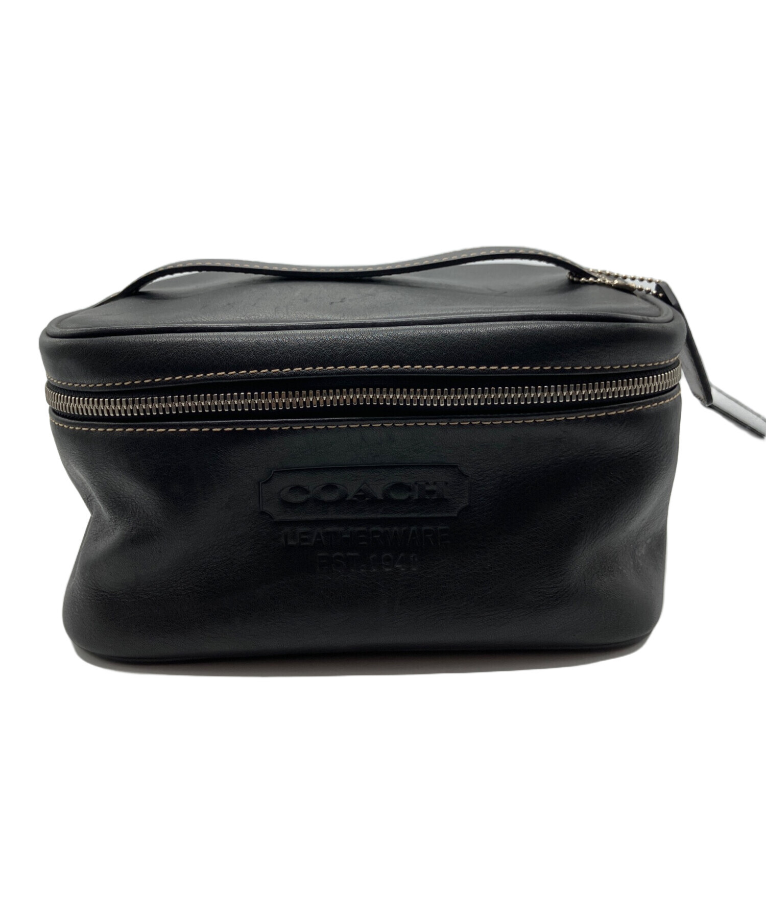 中古・古着通販】COACH (コーチ) コスメポーチ ブラック｜ブランド