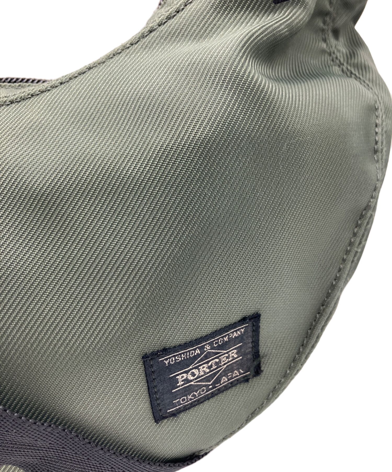 中古・古着通販】PORTER (ポーター) ショルダーバッグ カーキ