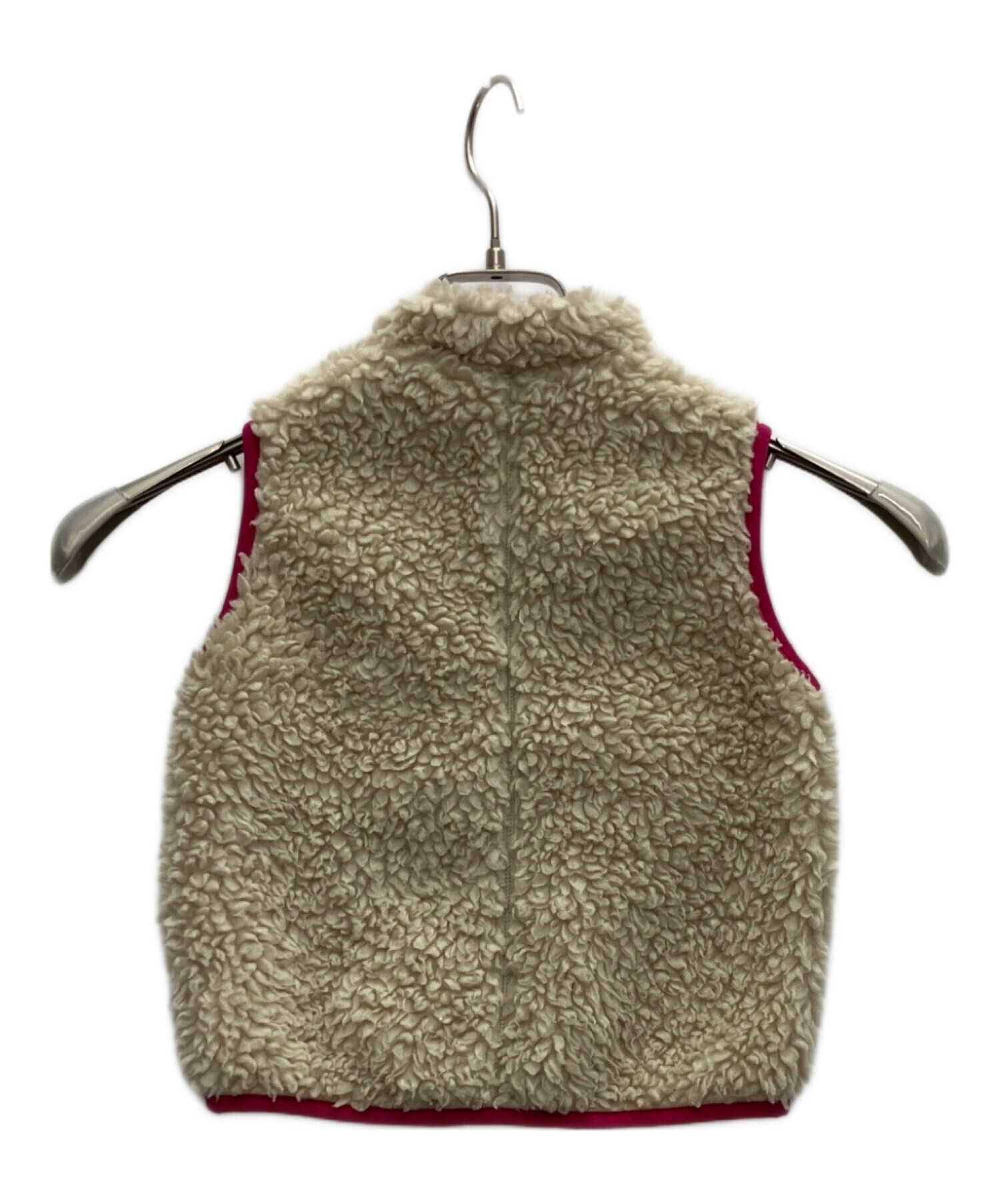 中古・古着通販】Patagonia (パタゴニア) ボアベスト ベージュ×ピンク