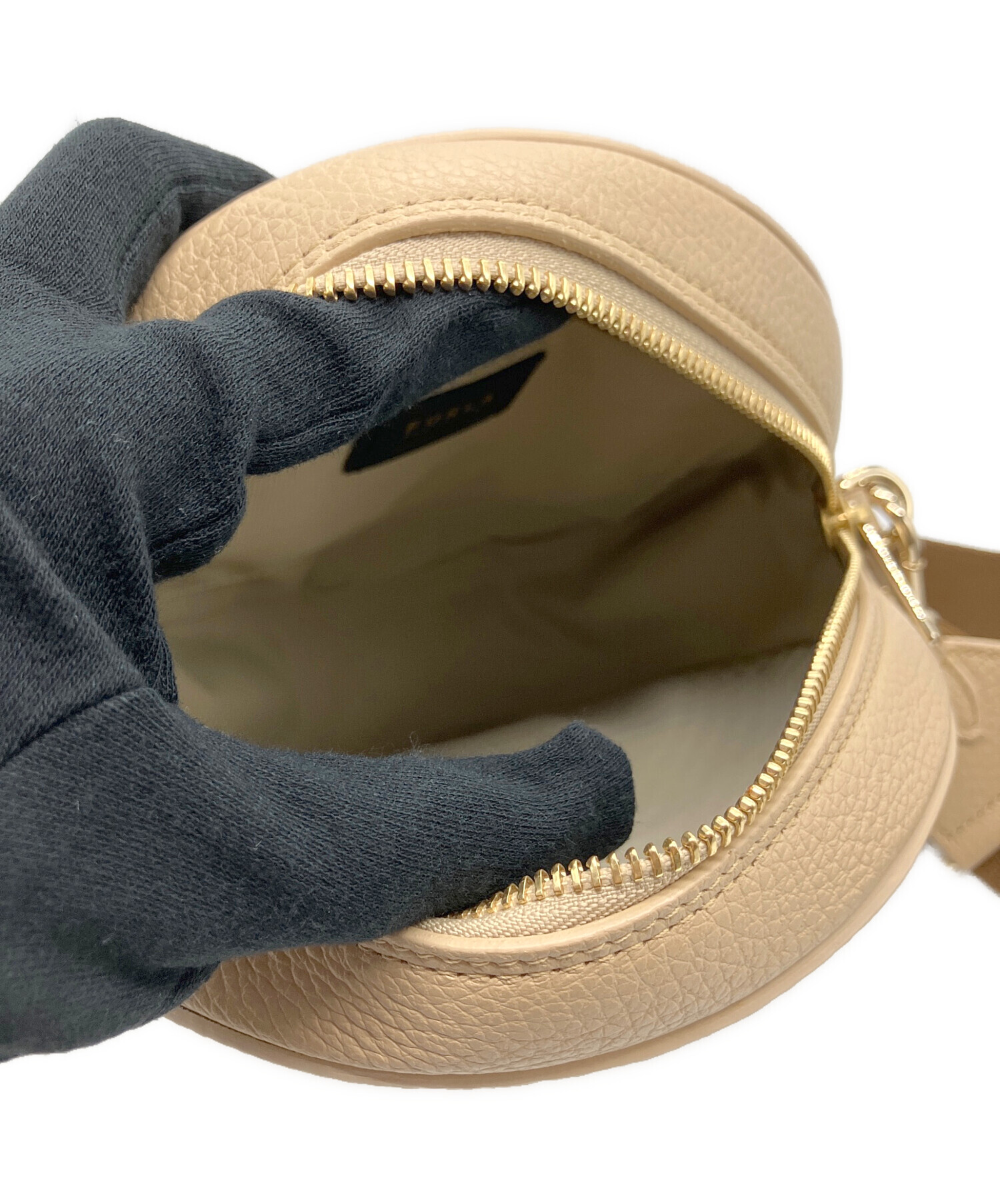 フルラ FURLA カミラ 2WAY ベージュ バッグ ショルダーバッグ レディース 送料無料 【中古】 FURLA 2way 本革 サフィアーノ ショルダーバッグ ベージュ 肩掛け