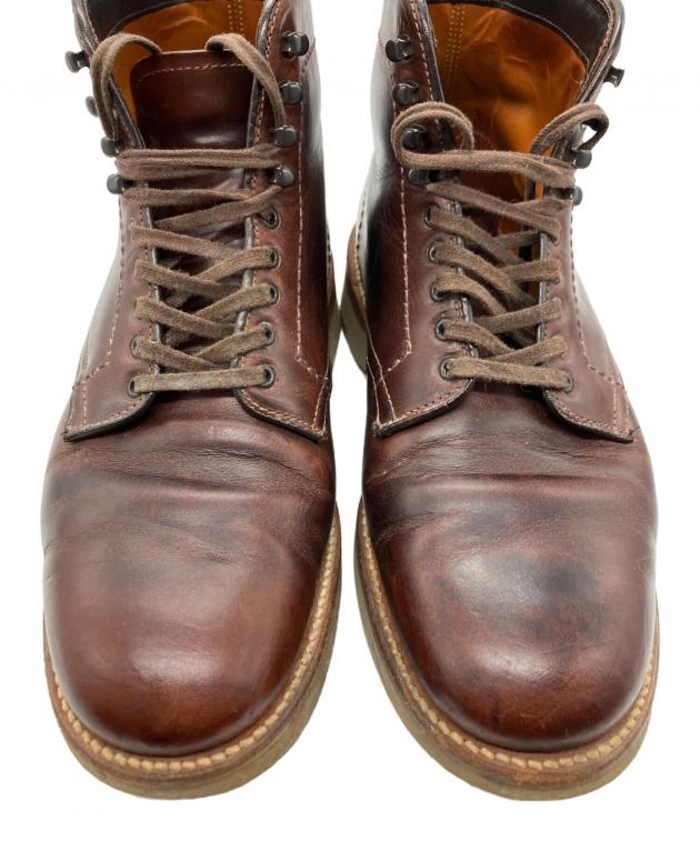 中古・古着通販】ALDEN (オールデン) ブーツ ブラウン サイズ:7 1/2