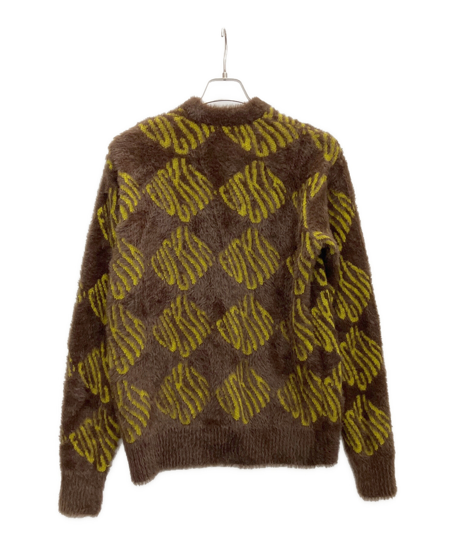 中古・古着通販】HUF (ハフ) FUCK IT L/S OVERSIZED SWEATER ブラウン