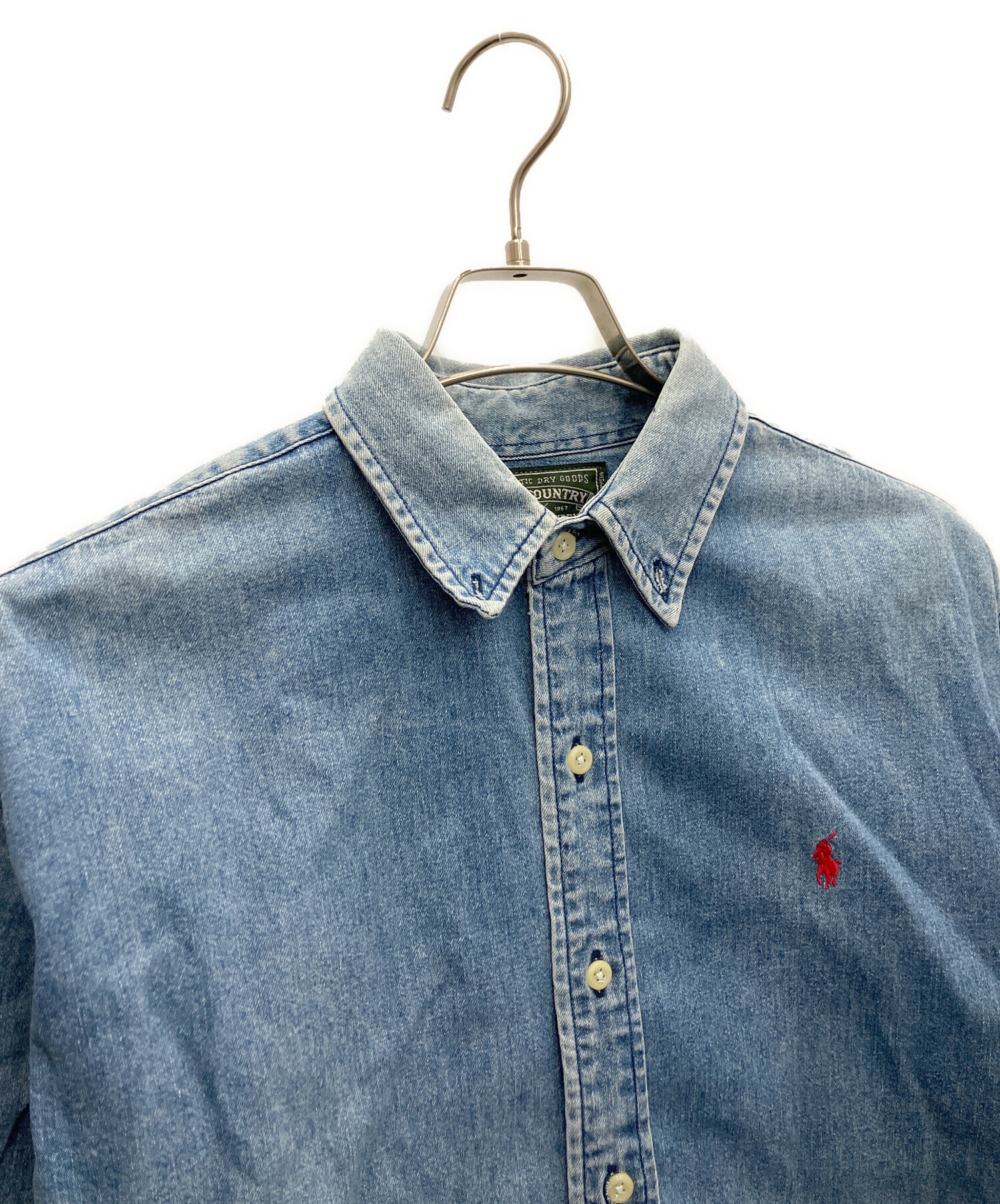 ポロカントリー　デニムシャツ 楽天市場】ポロ ラルフローレン メンズ ポロカントリー ビンテージ