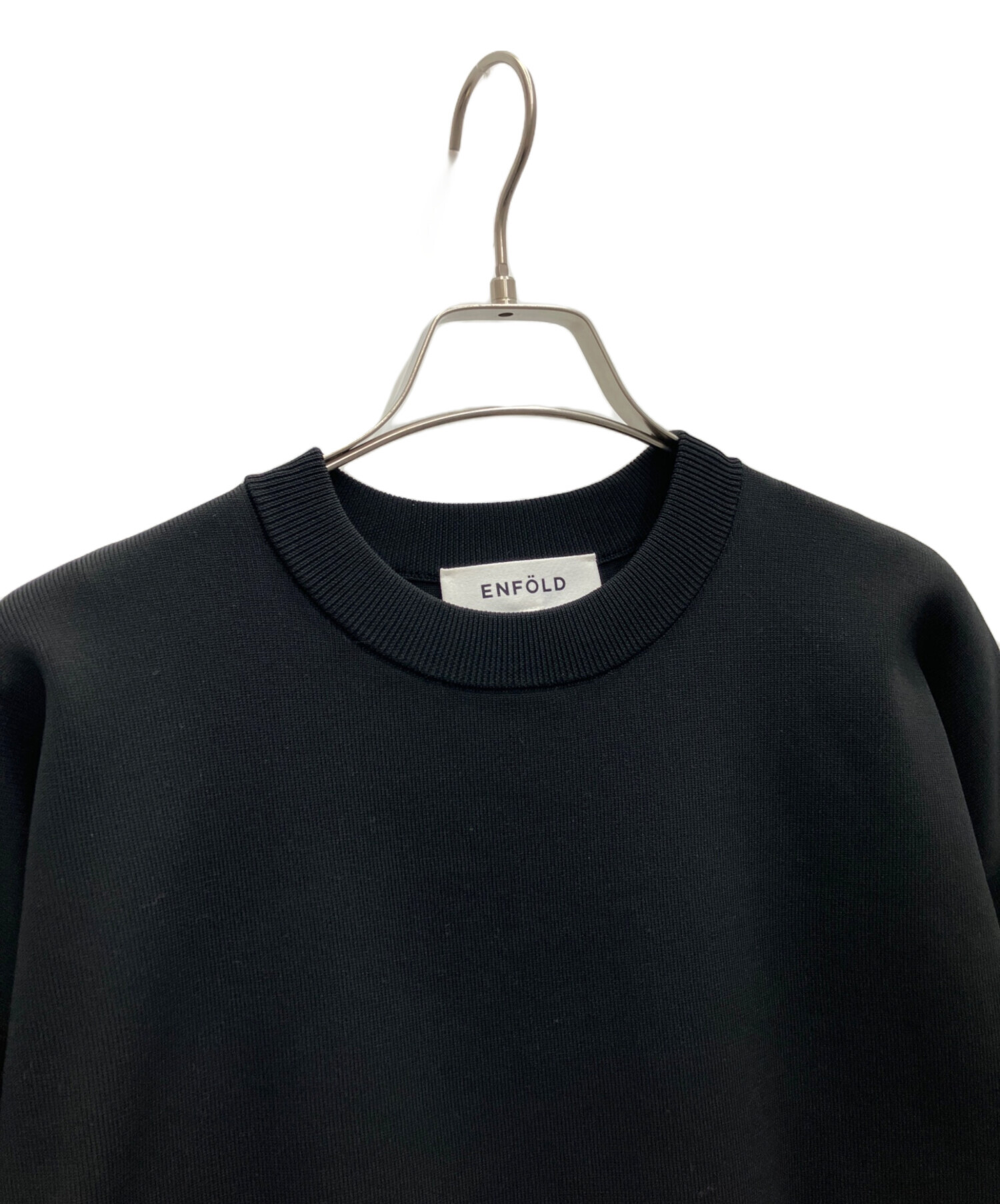 中古・古着通販】ENFOLD (エンフォルド) 長袖ワンピース ブラック