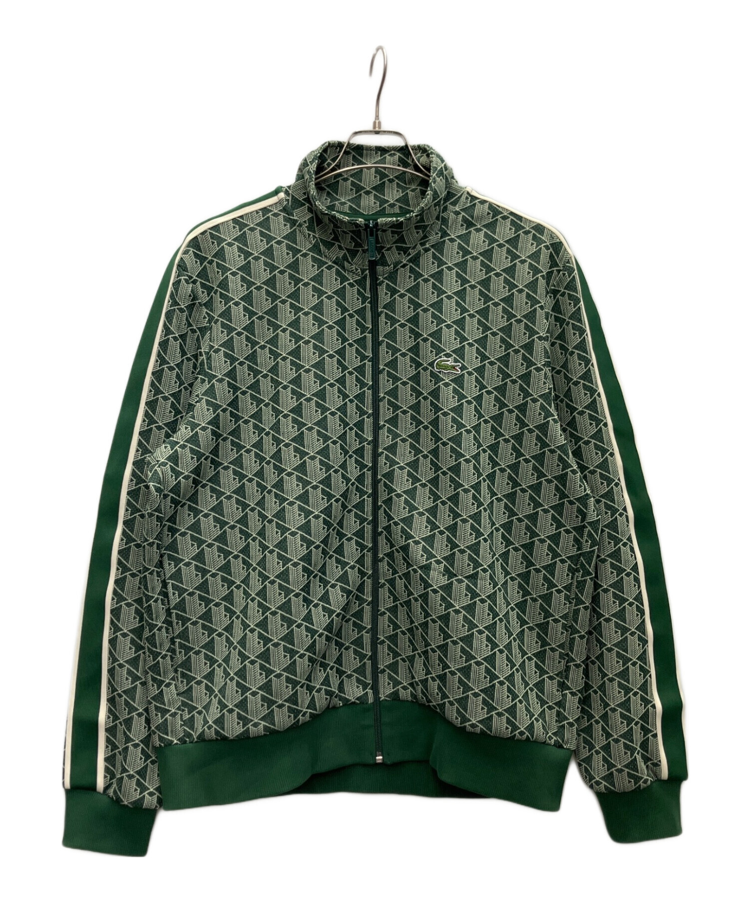 未来　 LACOSTE ラコステ モノグラム柄 トラックジャケット 上のみ 中古・古着通販】LACOSTE (ラコステ) モノグラムジャカードトラック