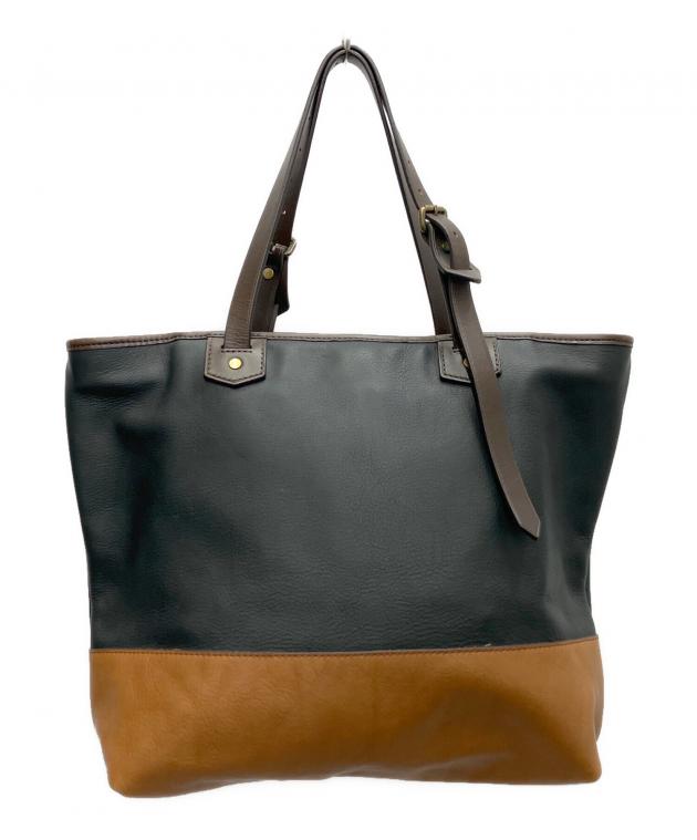 中古・古着通販】COACH (コーチ) トートバッグ ブラック×ブラウン
