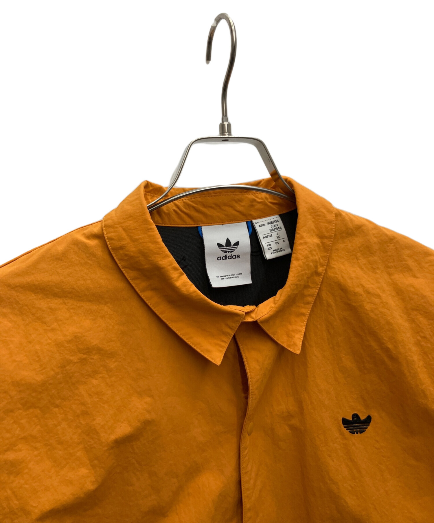 中古・古着通販】adidas (アディダス) ナイロンジャケット オレンジ