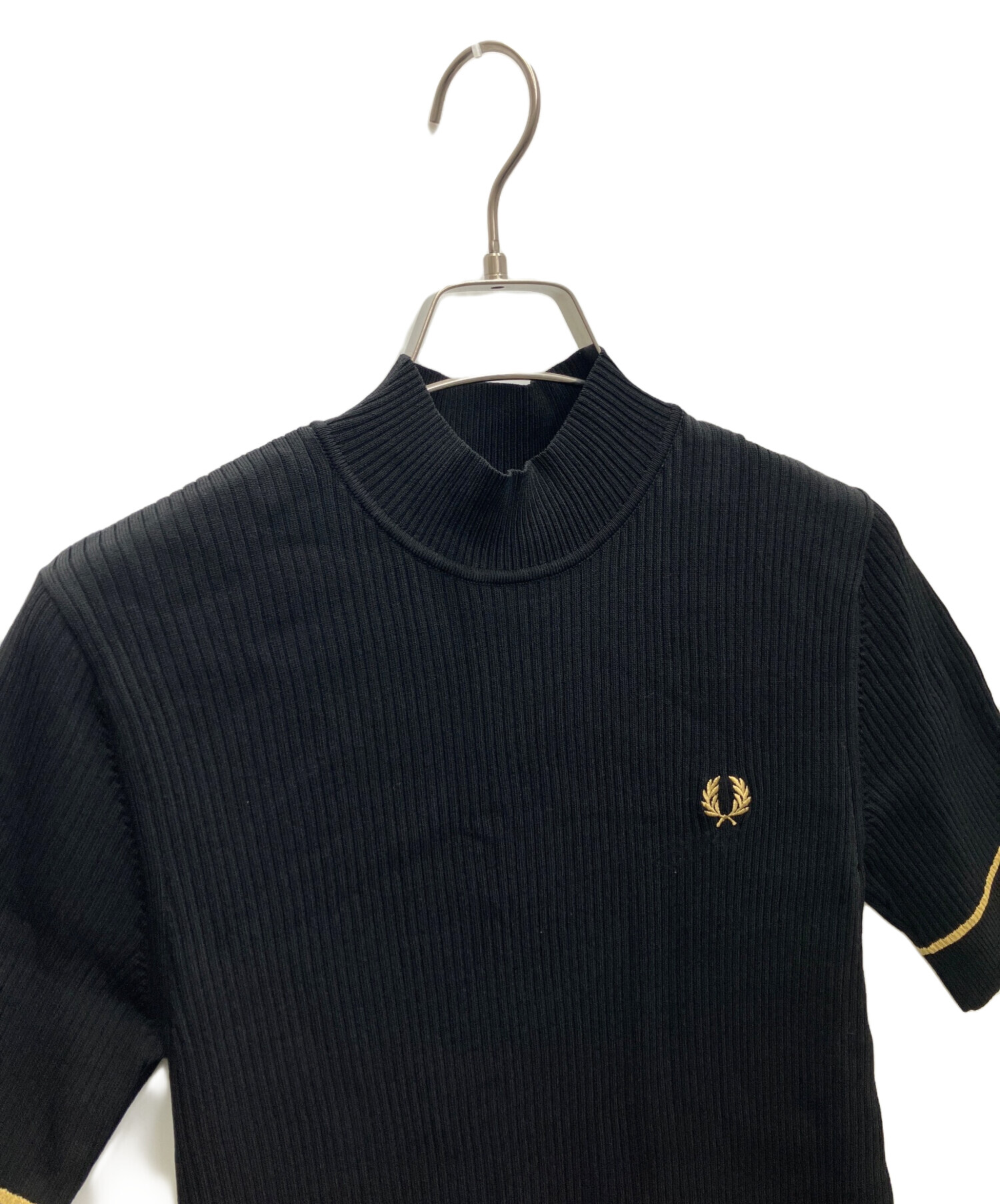 フレッドペリー　半袖　ワンピース　ブラック　10 中古・古着通販】FRED PERRY (フレッドペリー) 半袖ワンピース