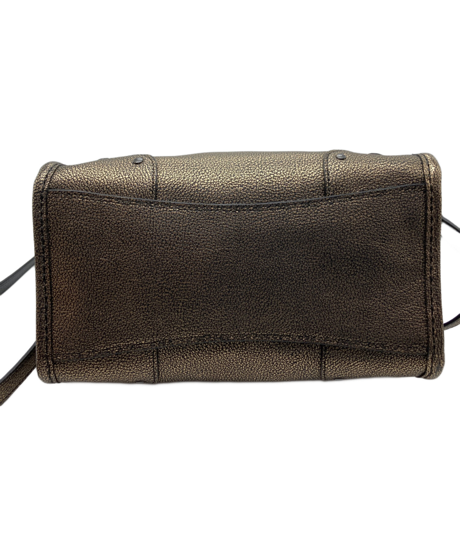 中古・古着通販】COACH (コーチ) 2WAYショルダーバッグ ゴールド